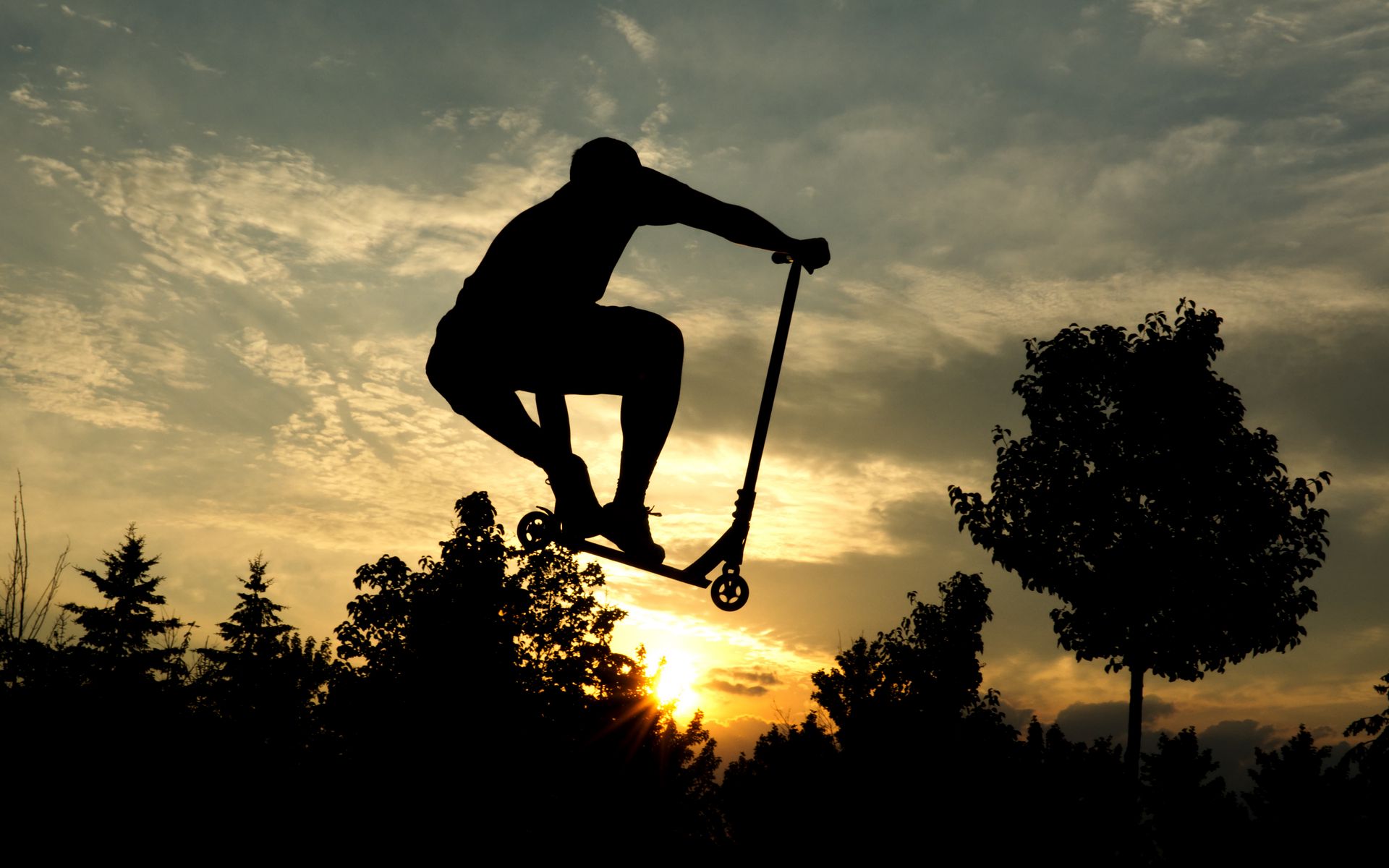 Download wallpaper 1920x1200 silhouette