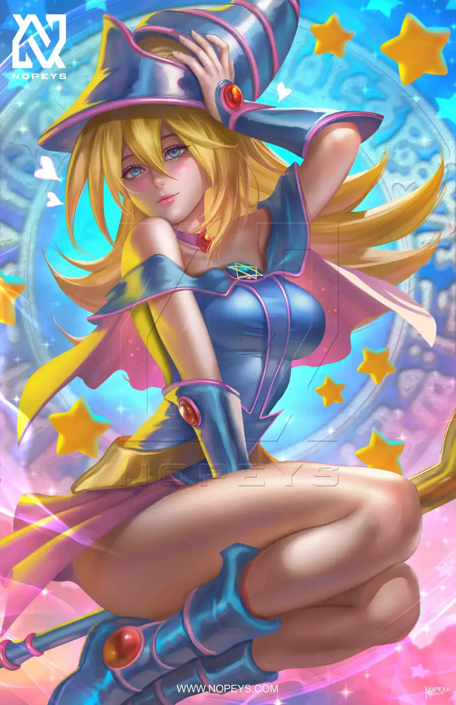 Dark Magician Girl Wall Art. Yu Gi Oh