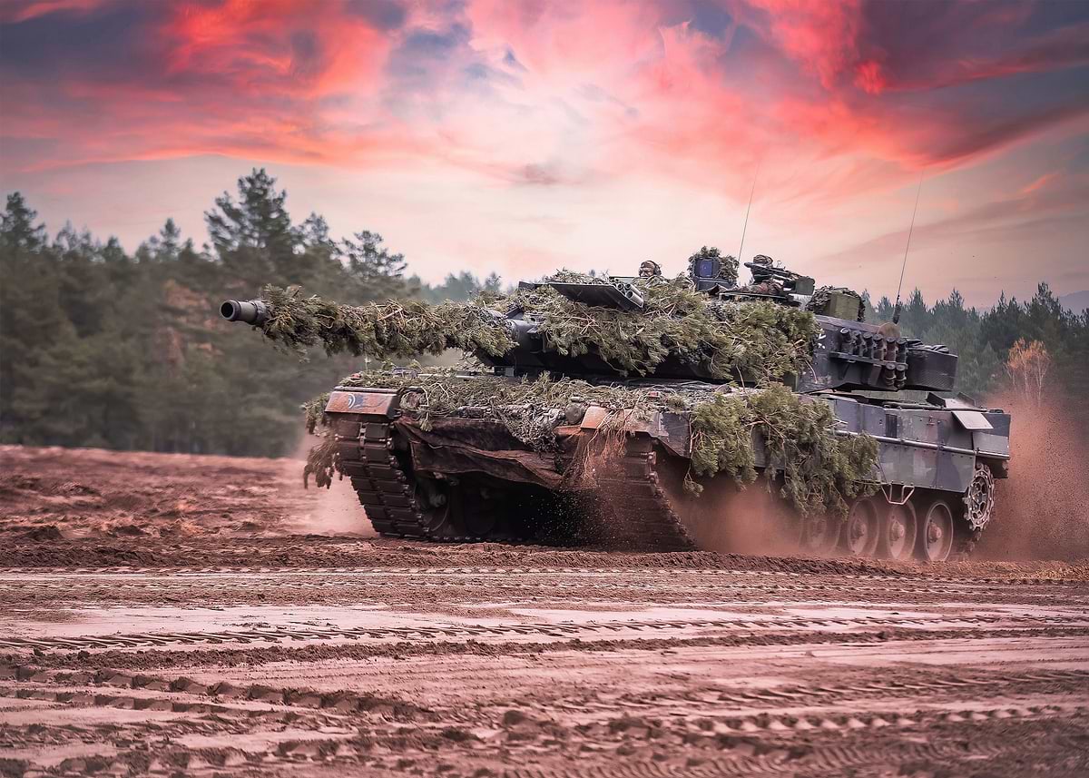 Leopard 2A6 tank' Poster, picture