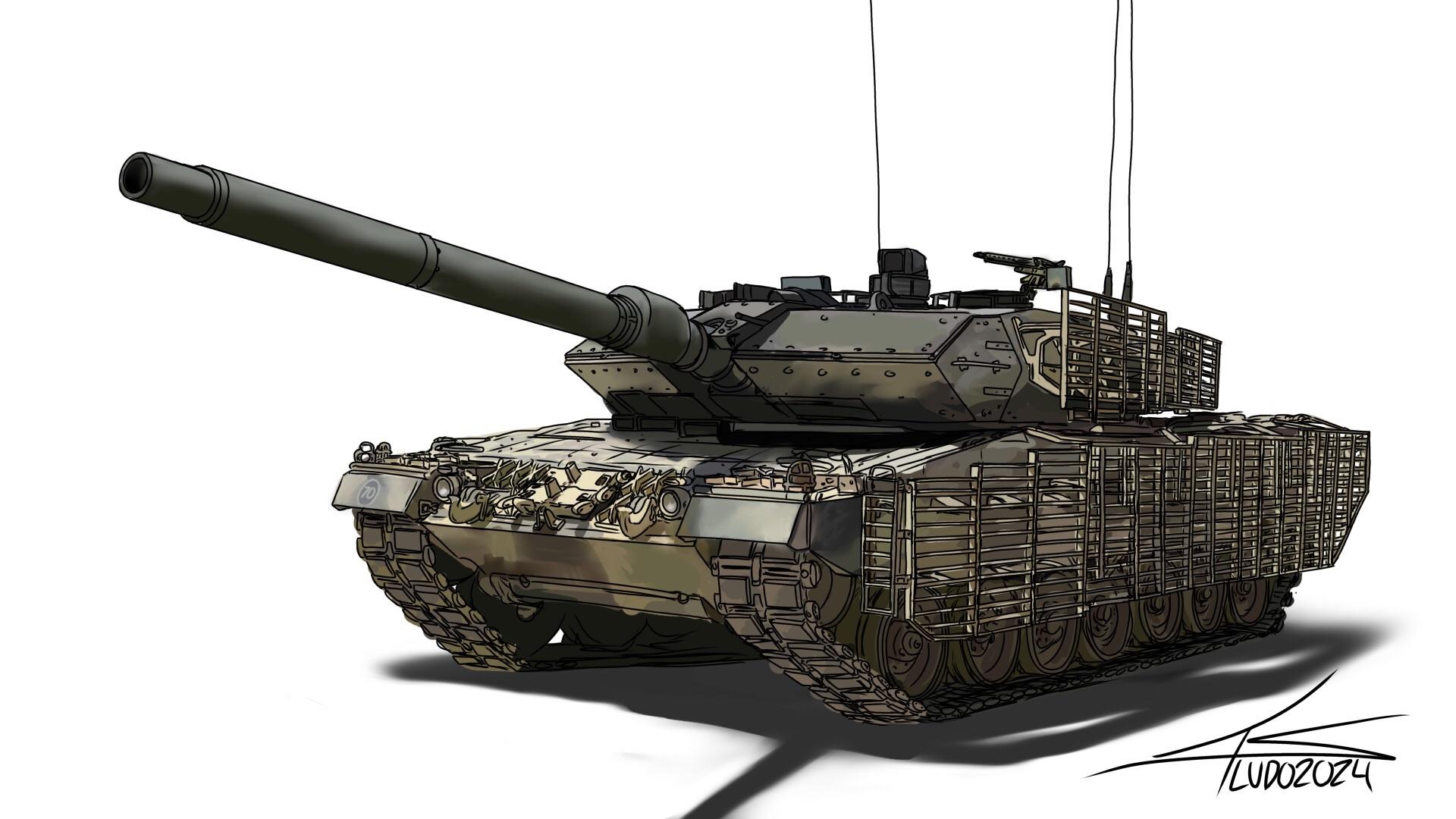 I drew a Leopard 2A6M CAN, with