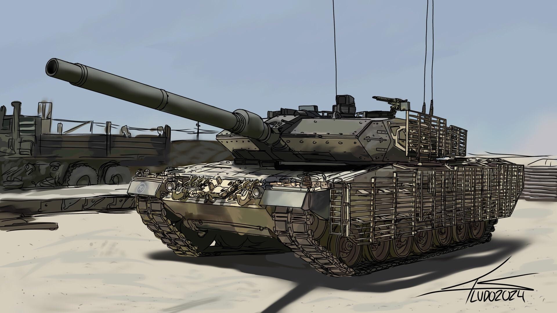I drew a Leopard 2A6M CAN, with