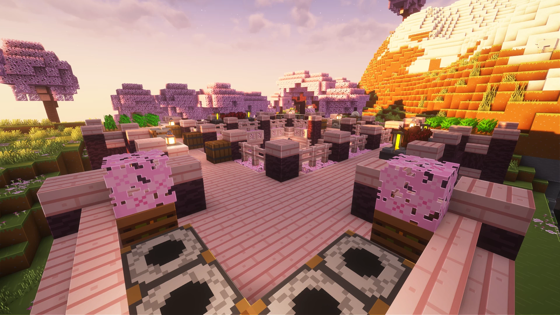 Cherry Blossom Survival Base Minecraft Map
