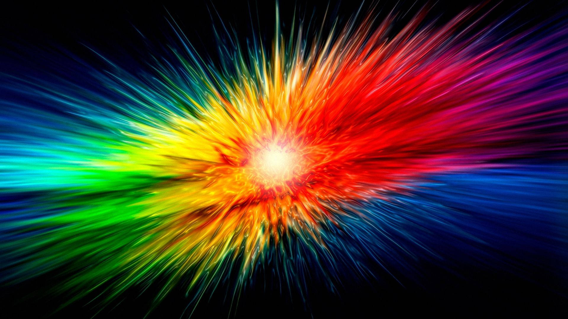 Abstract Rainbow Colorful Splash
