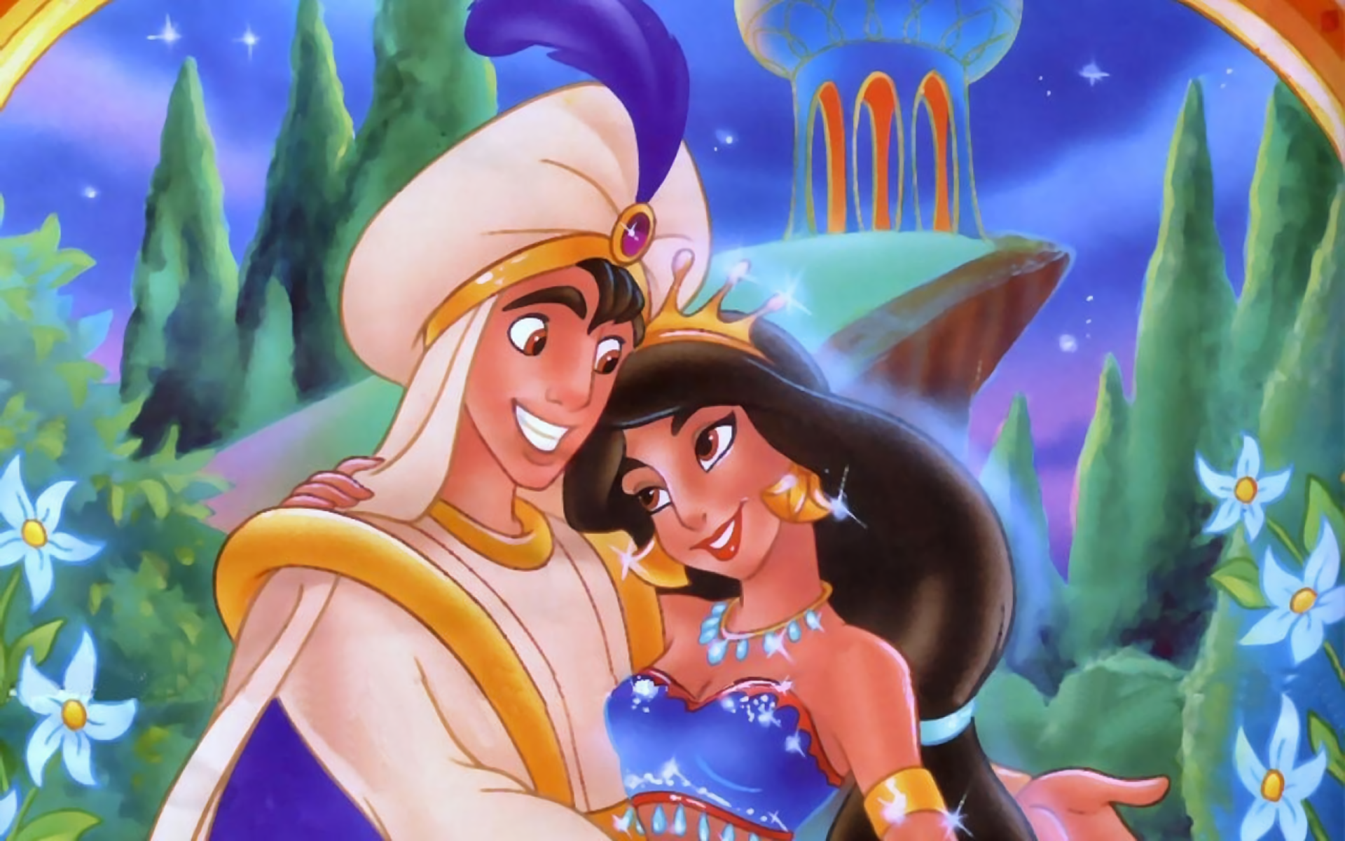 HD Wallpaper of Aladdin and Princess