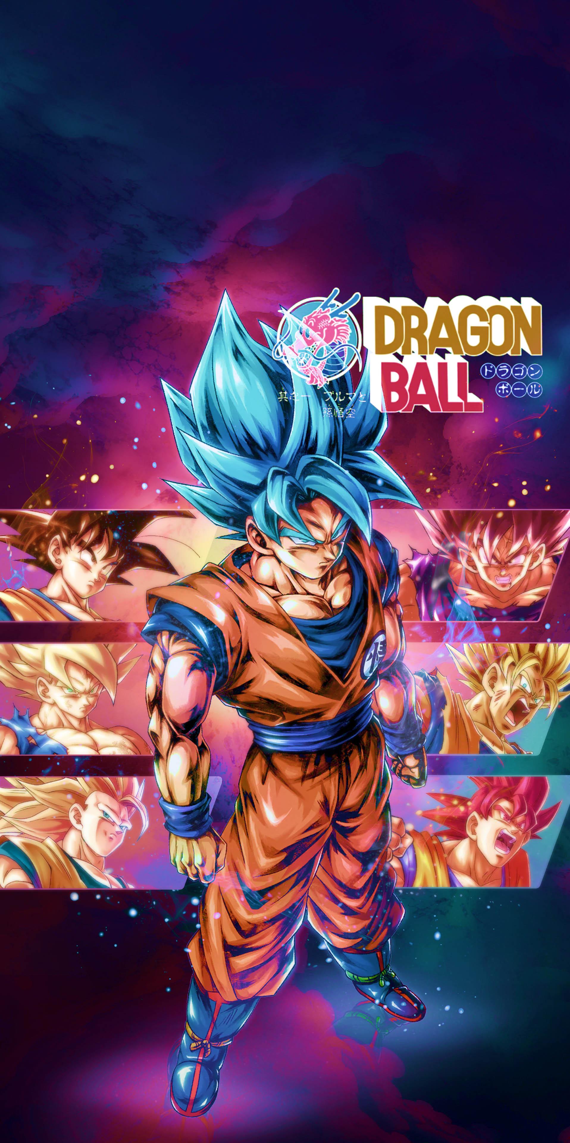 evolutions of Goku and Vegeta
