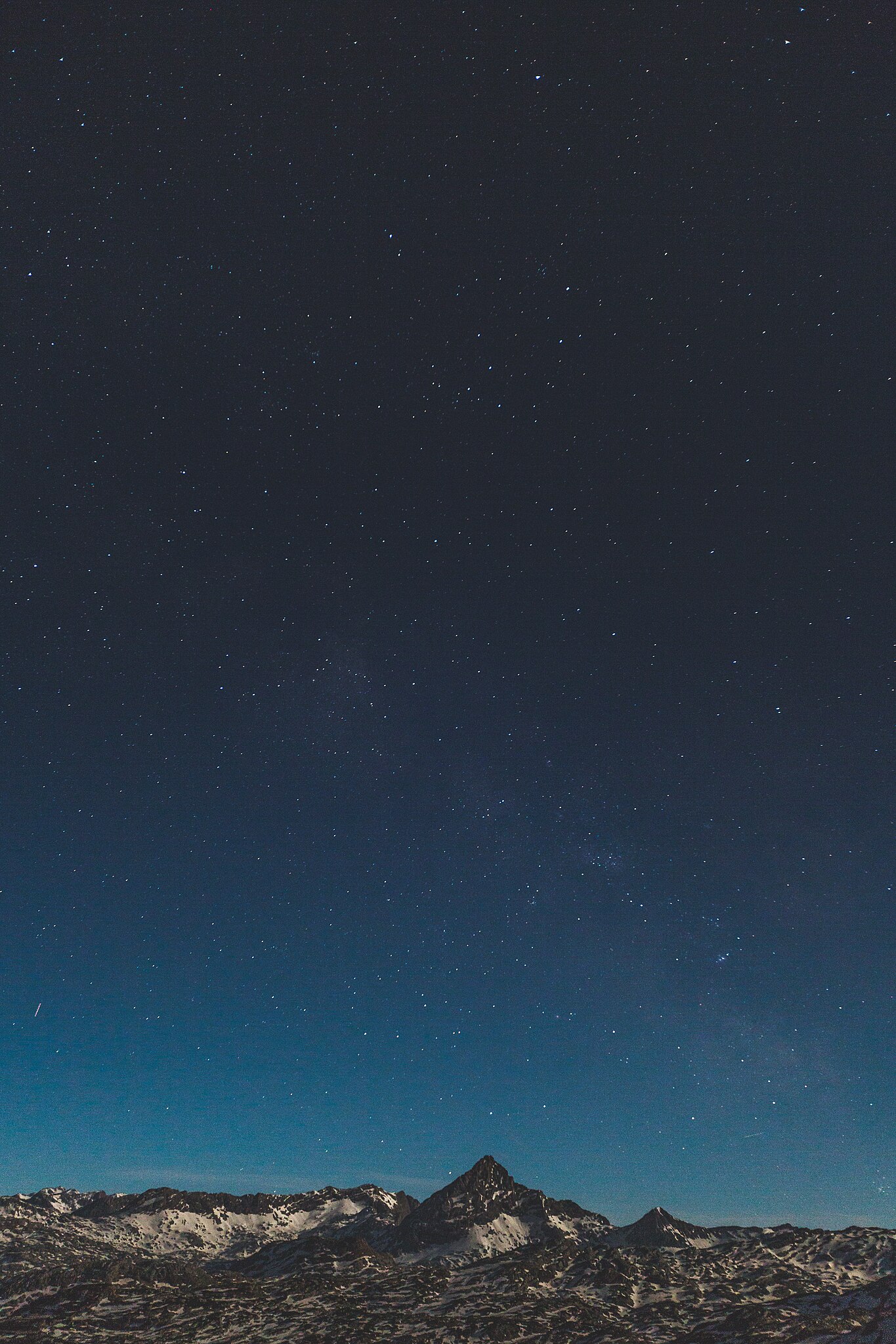 Starlit sky over Steinernes Meer