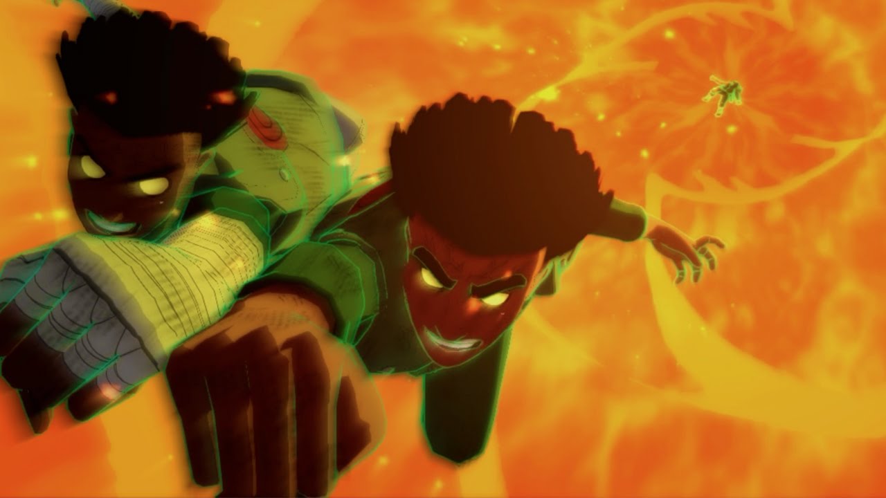 Might Guy and Rock Lee Secret Technique