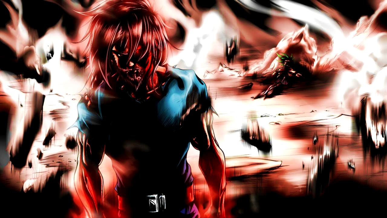 To draw an anime wallpaper for your pc