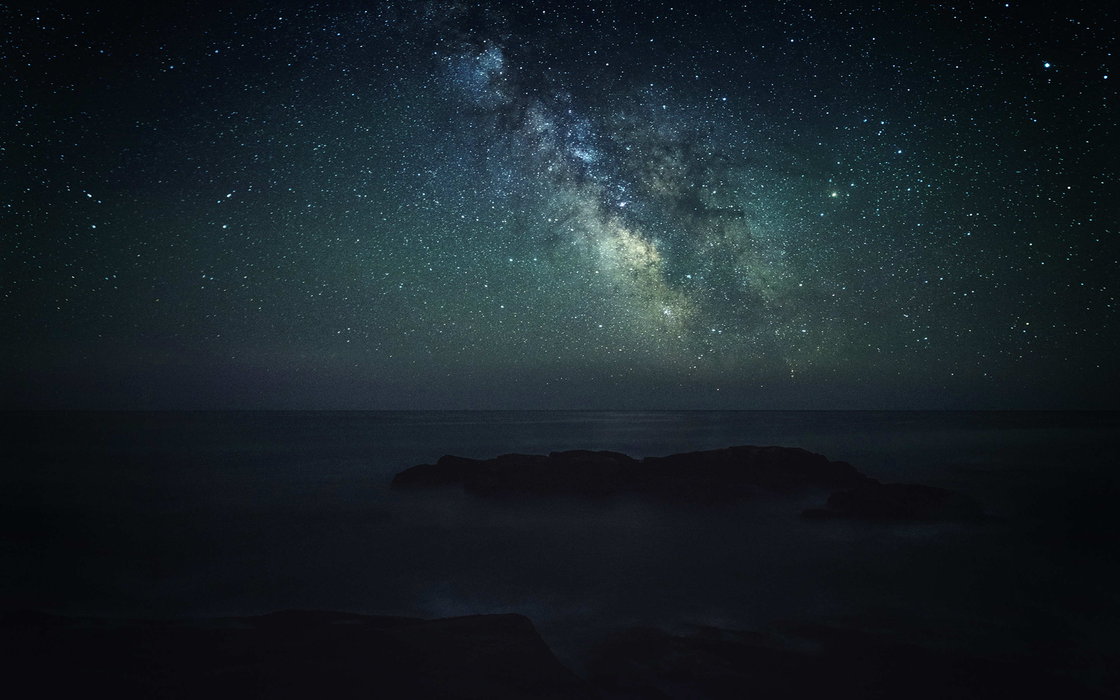 Aurora Star Dark Night Sky Nature