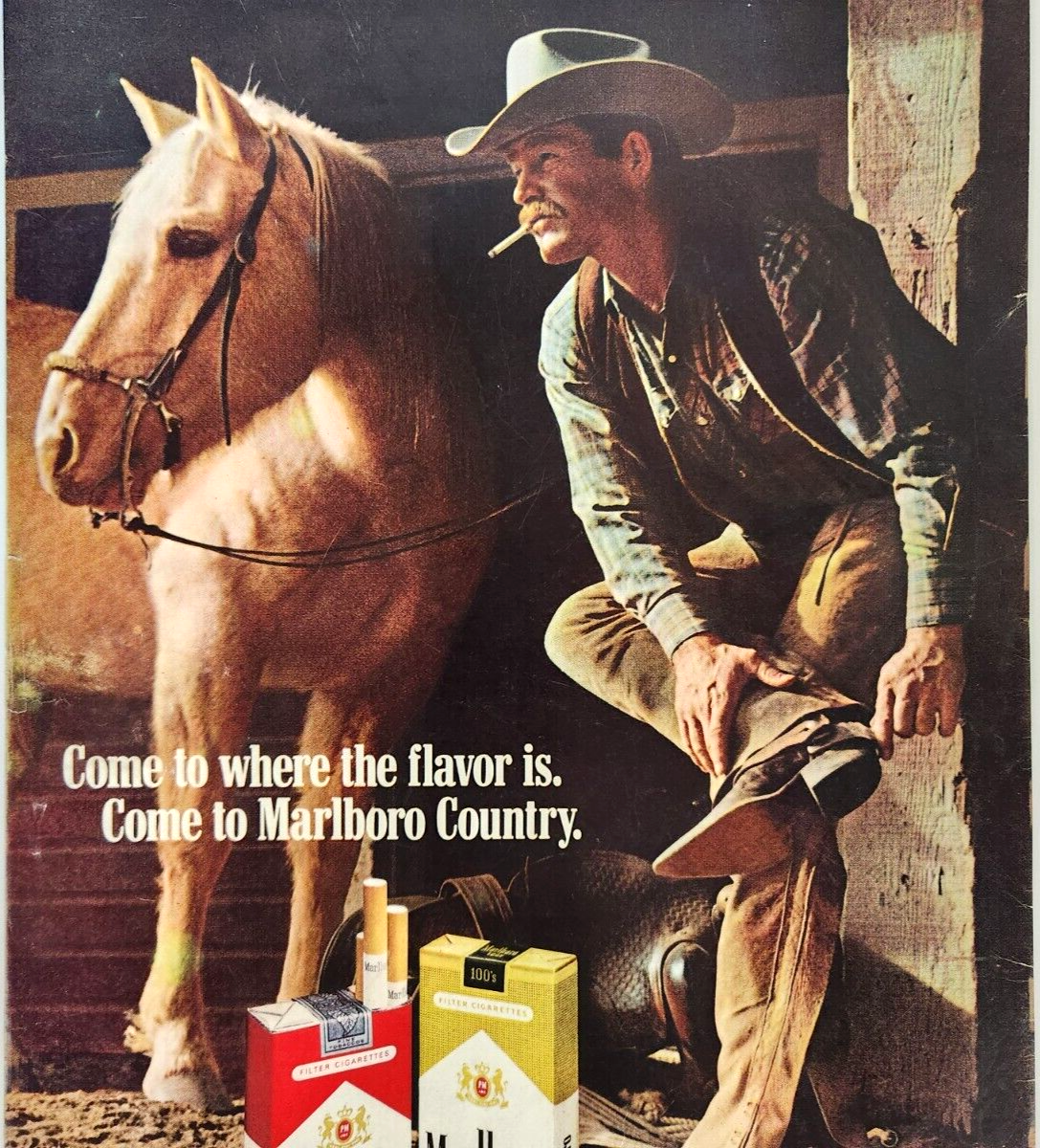 Marlboro Man Country Vintage Cowboy Hat