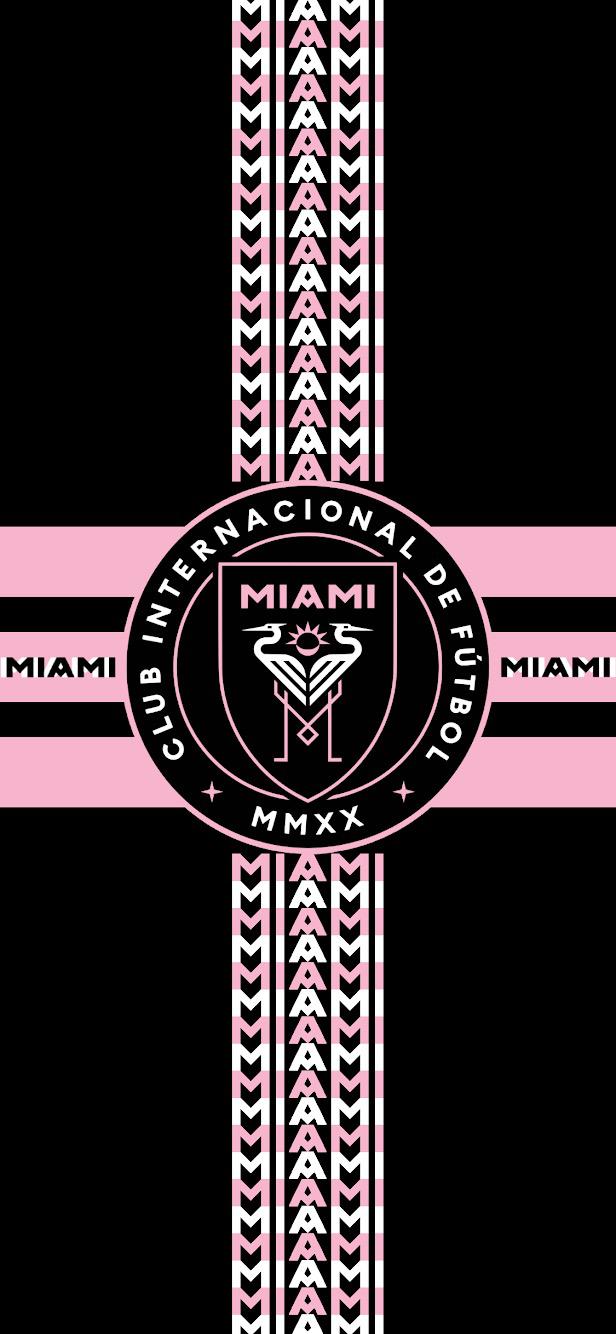 Inter Miami Dark Mode Wallpaper, r