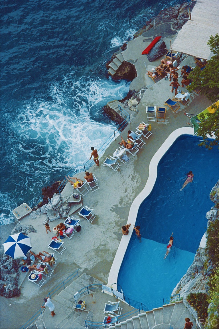 Slim Aarons Pool On Amalfi Coast