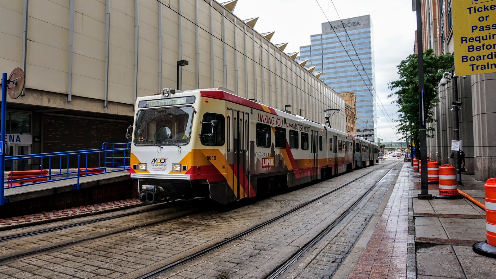 MTA Maryland Light Rail in Baltimore