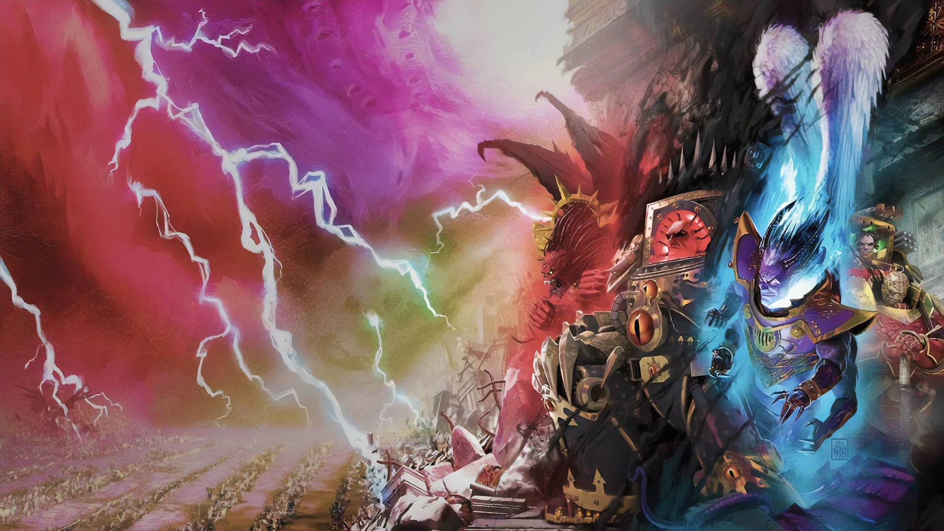 Wallpaper demon, Horus Heresy, chaos