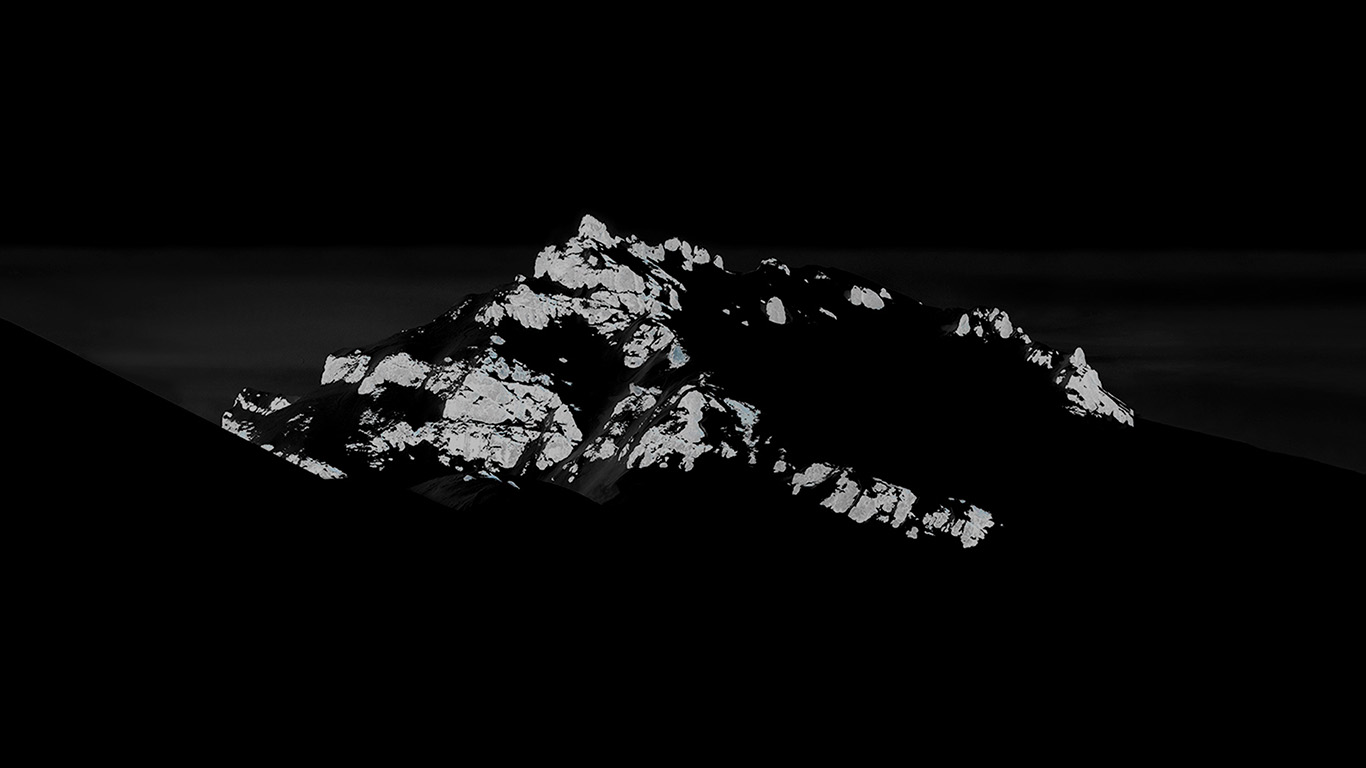 Art Minimal Simple Mountain Dark