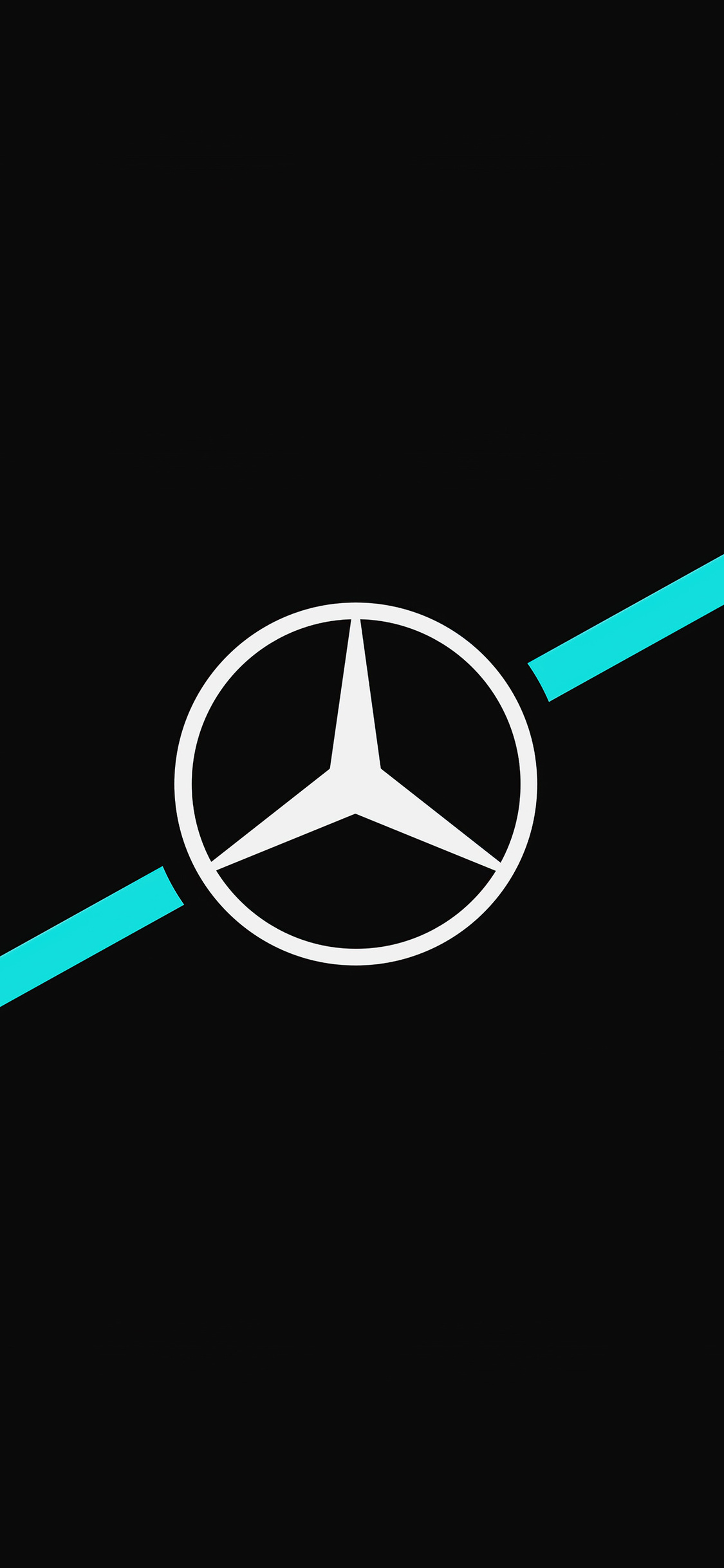 Mercedes Logo Dark Minimalism
