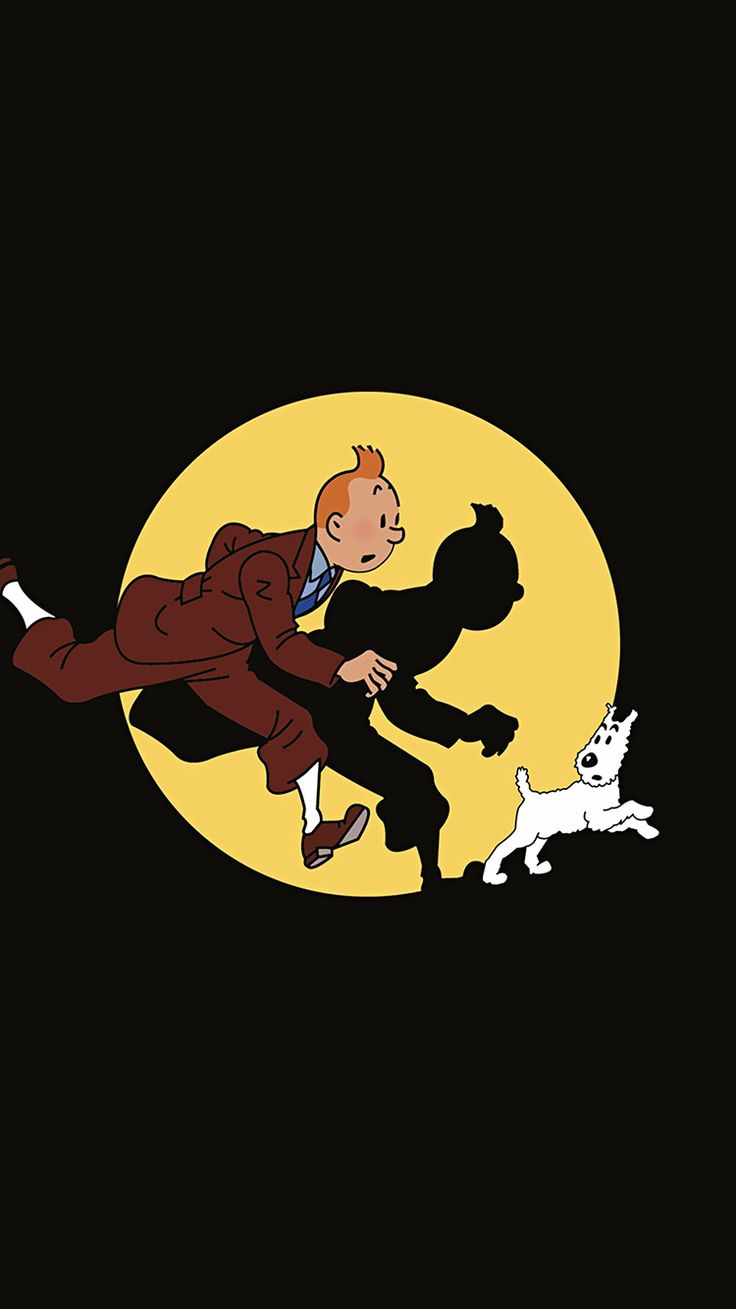Tintin Illustration Art Dark Cute