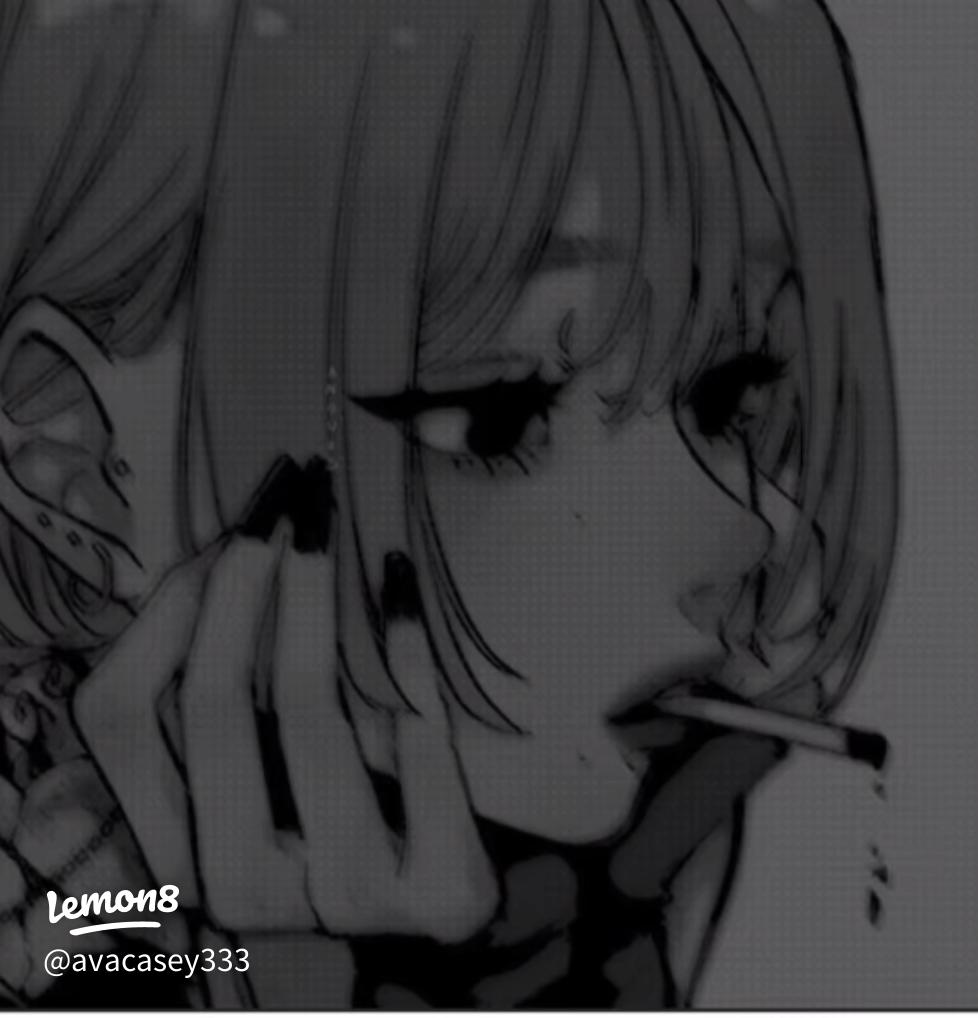 Black and White Anime Profile Picture