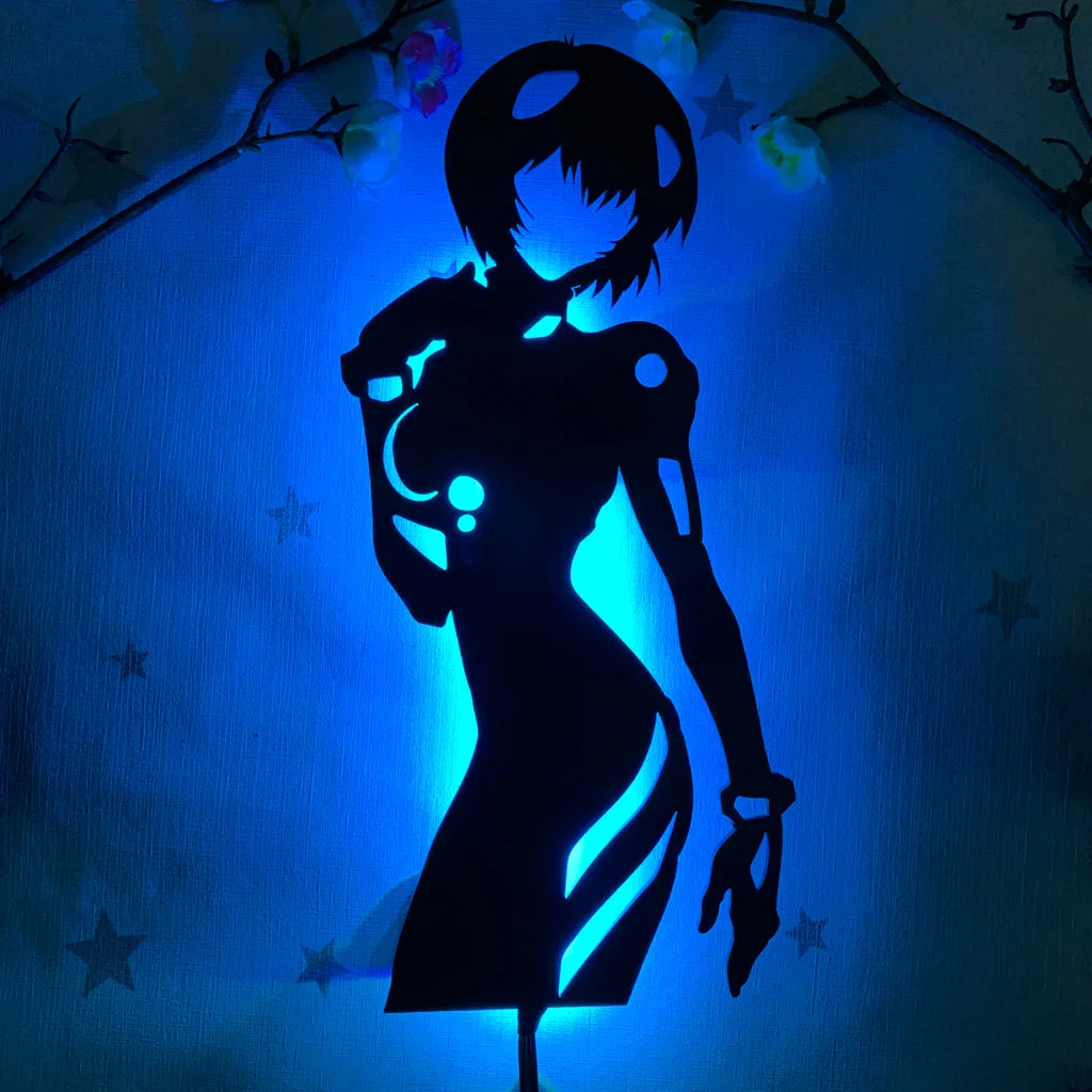 Rei Ayanami Neon Light