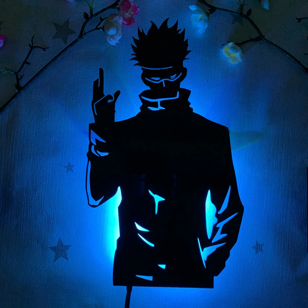 Satoru Gojo: Anime Silhouette Wall Art
