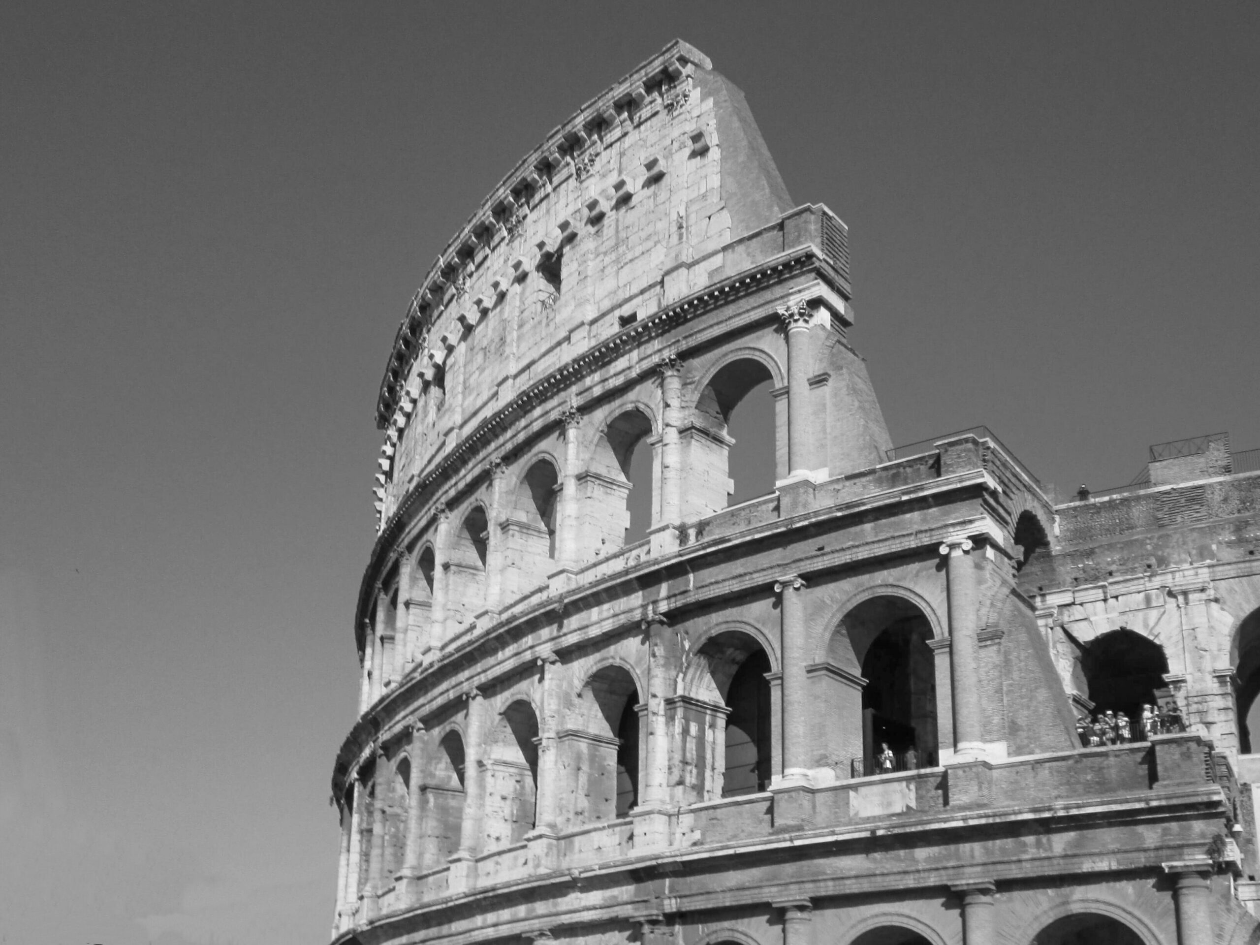 Colosseum Wallpaper. Monochromatic