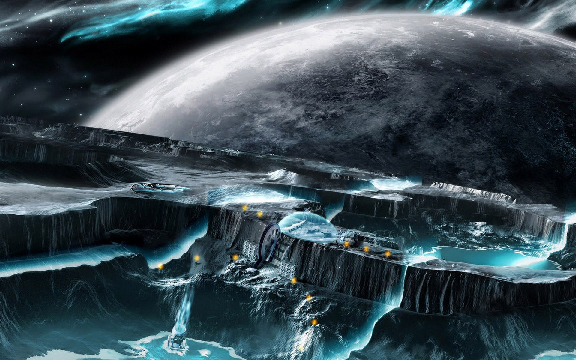 Download Sci Fi Planetscape HD Wallpaper
