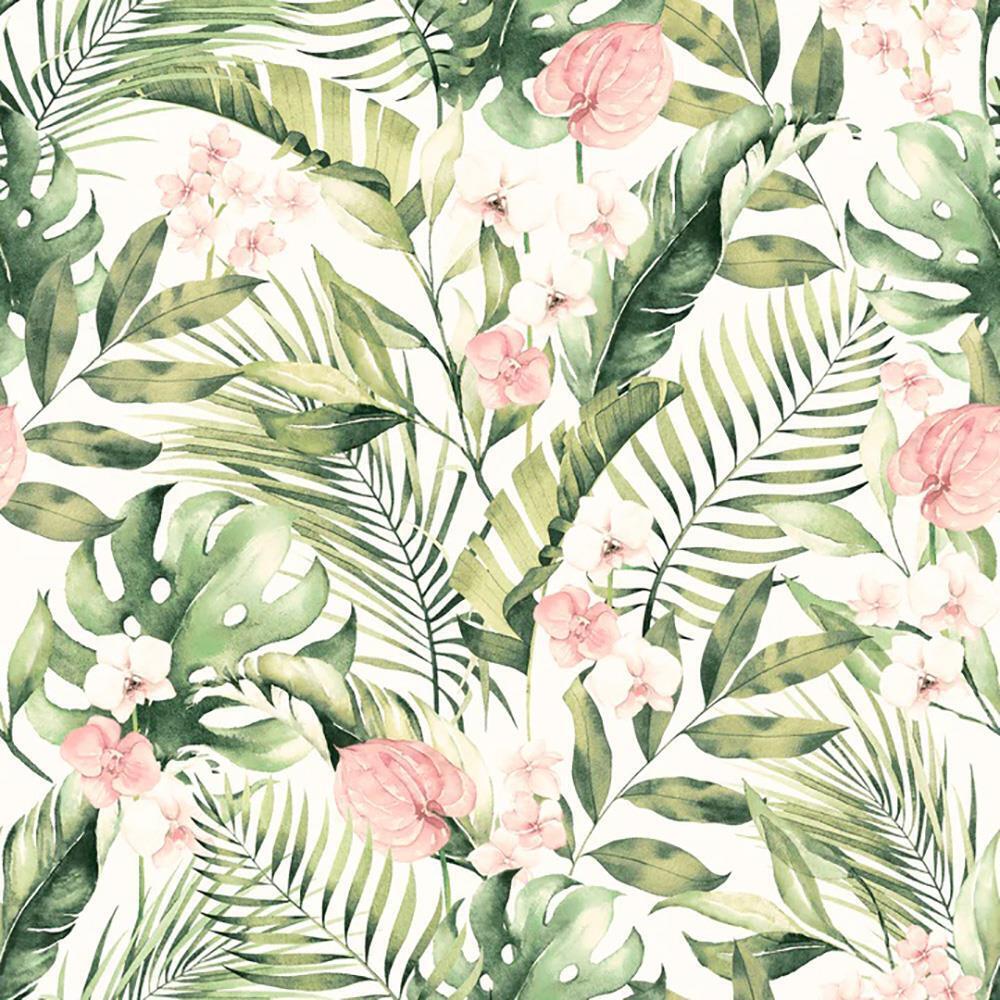 Arthouse Tropical Floral Pink Green
