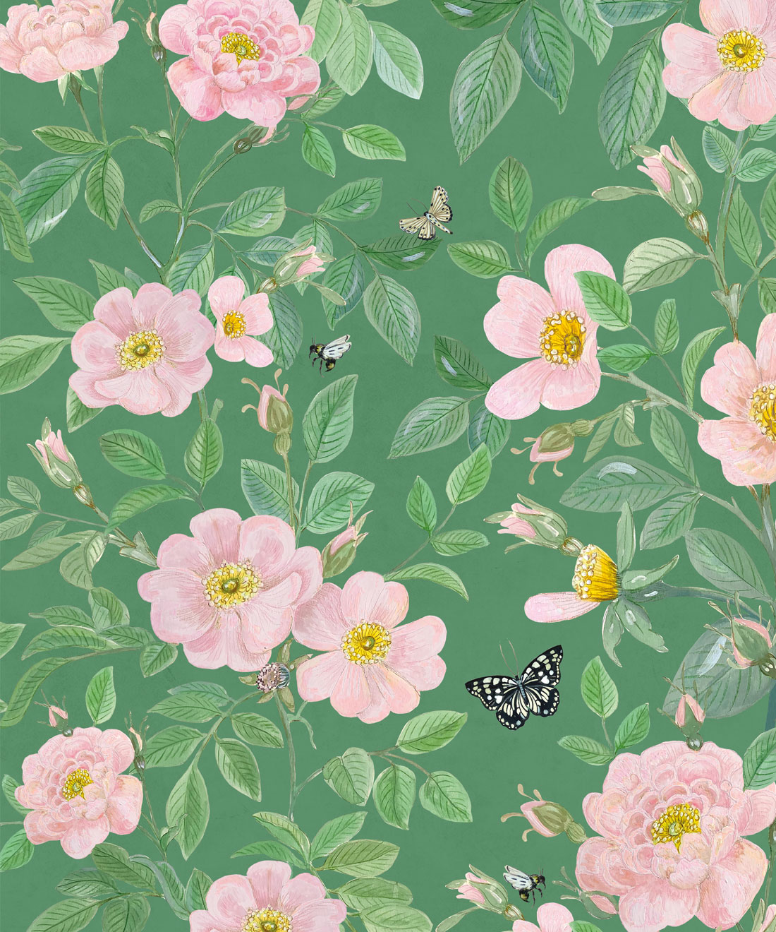 Rosa Wallpaper • Maximalist Floral