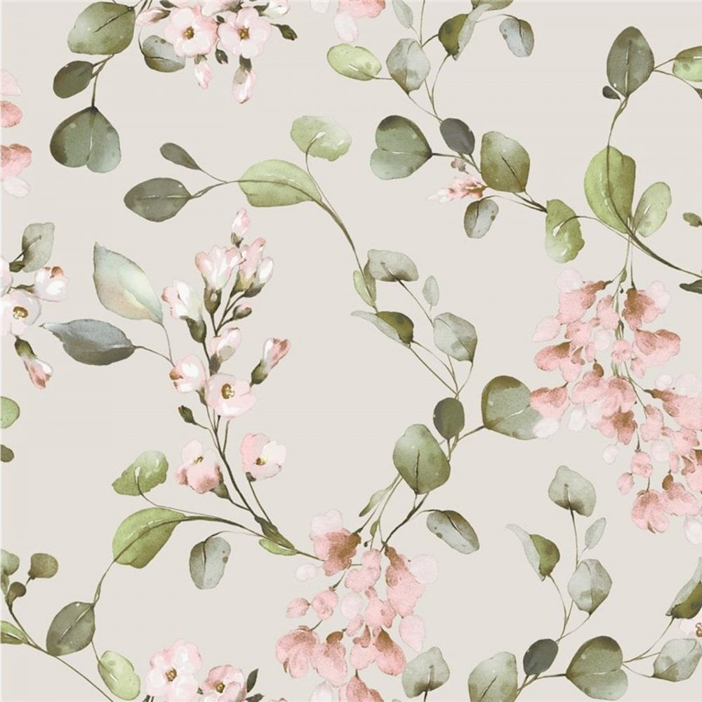 Rasch Rosalie Floral Wallpaper Trail