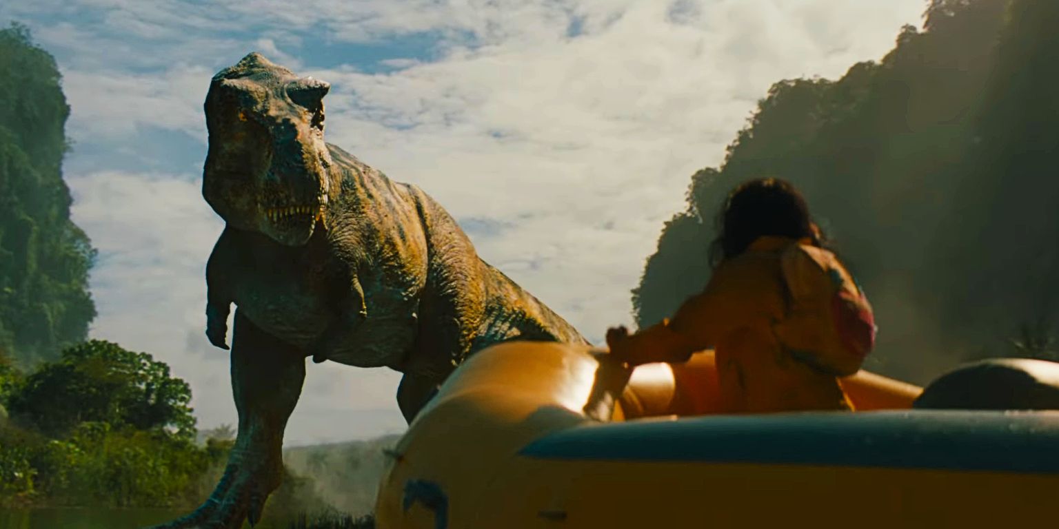 One Jurassic World Rebirth T Rex Scene