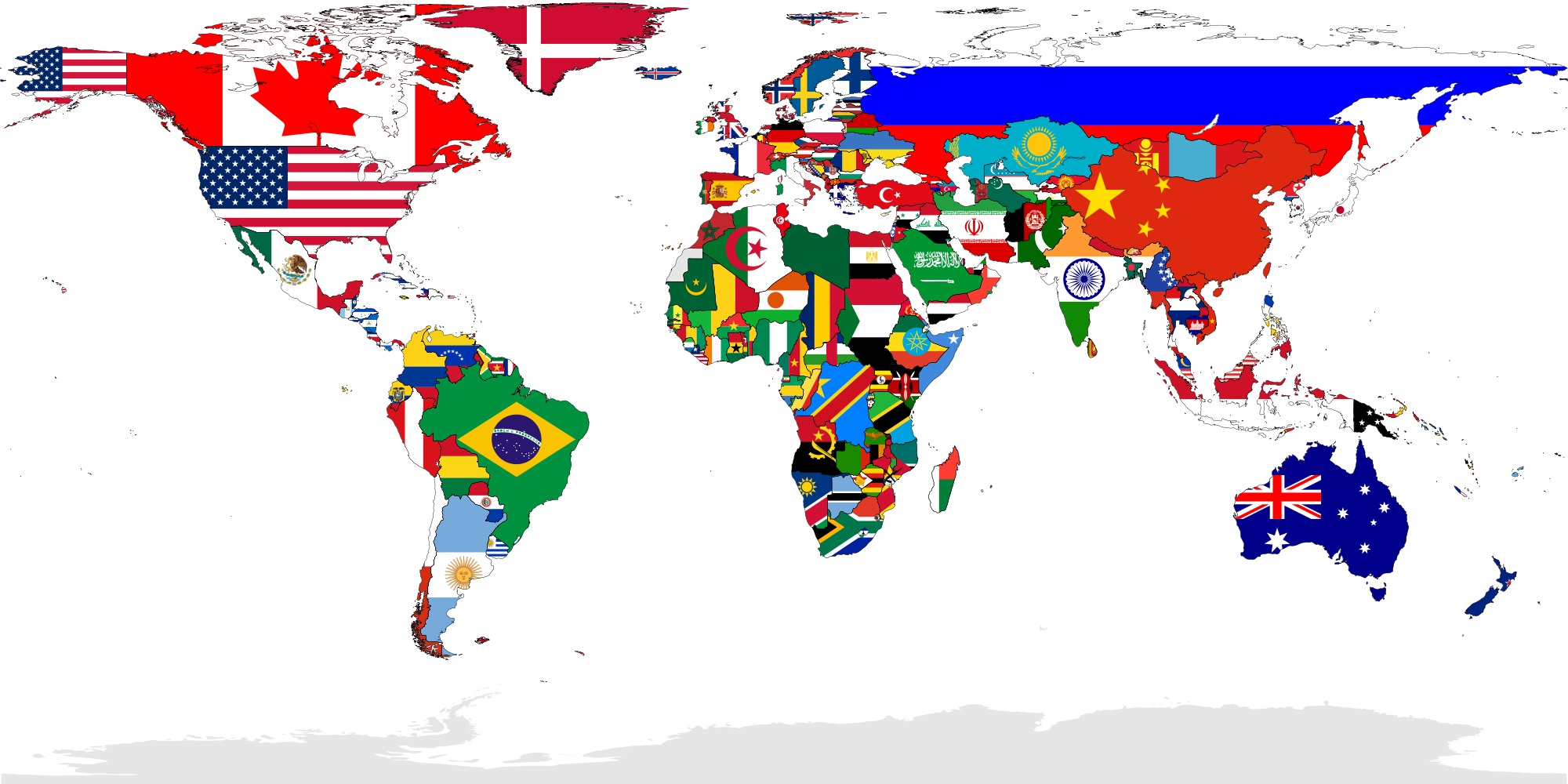 Vibrant Flags of the World