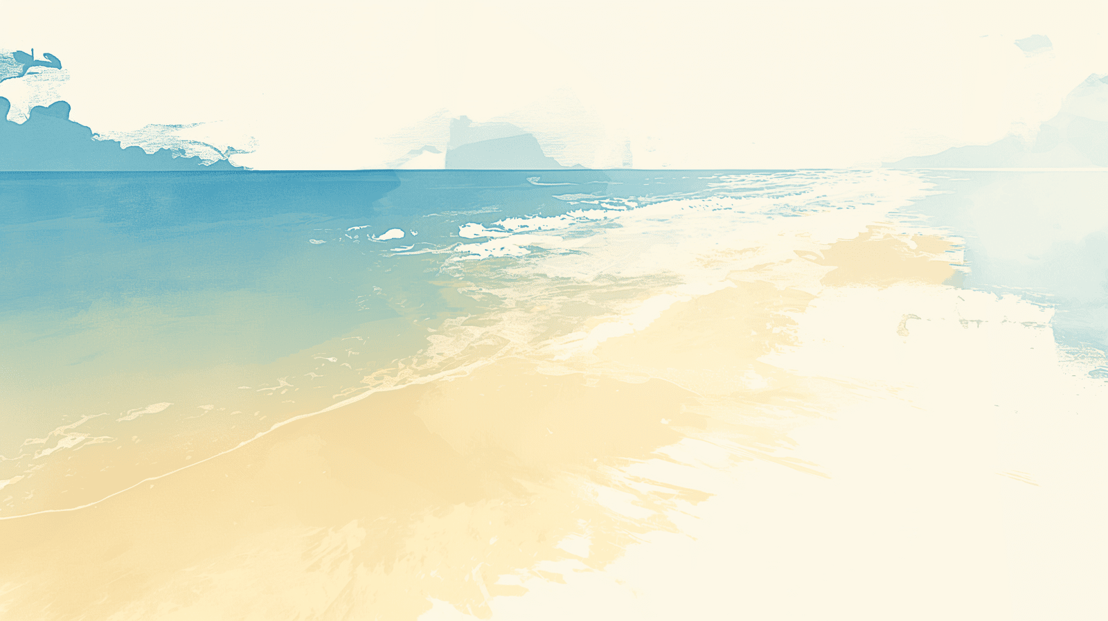 Sea and Beach Mural Wallpaper. Sand