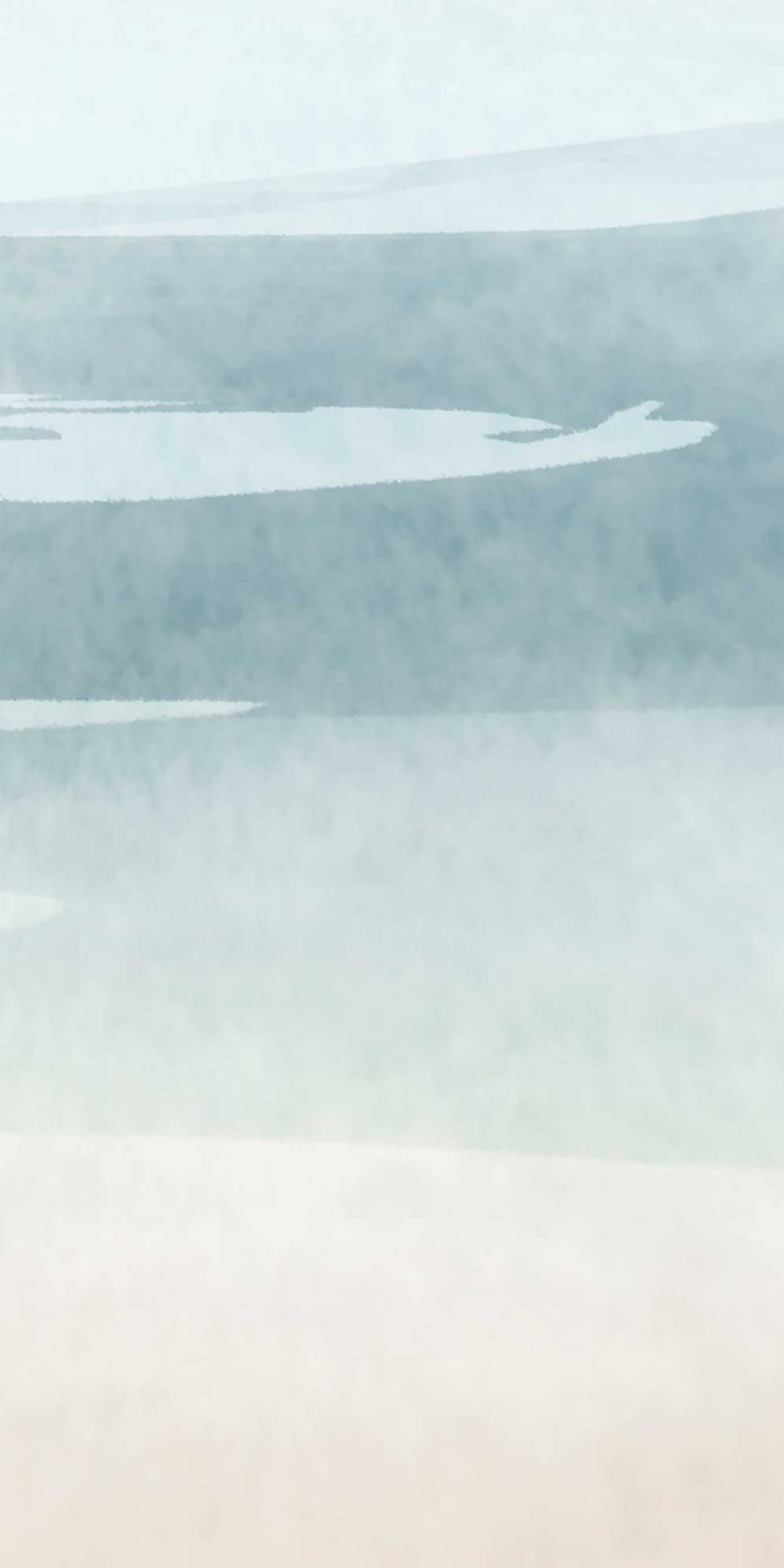 Abstract Watercolour Beach Wall Mural