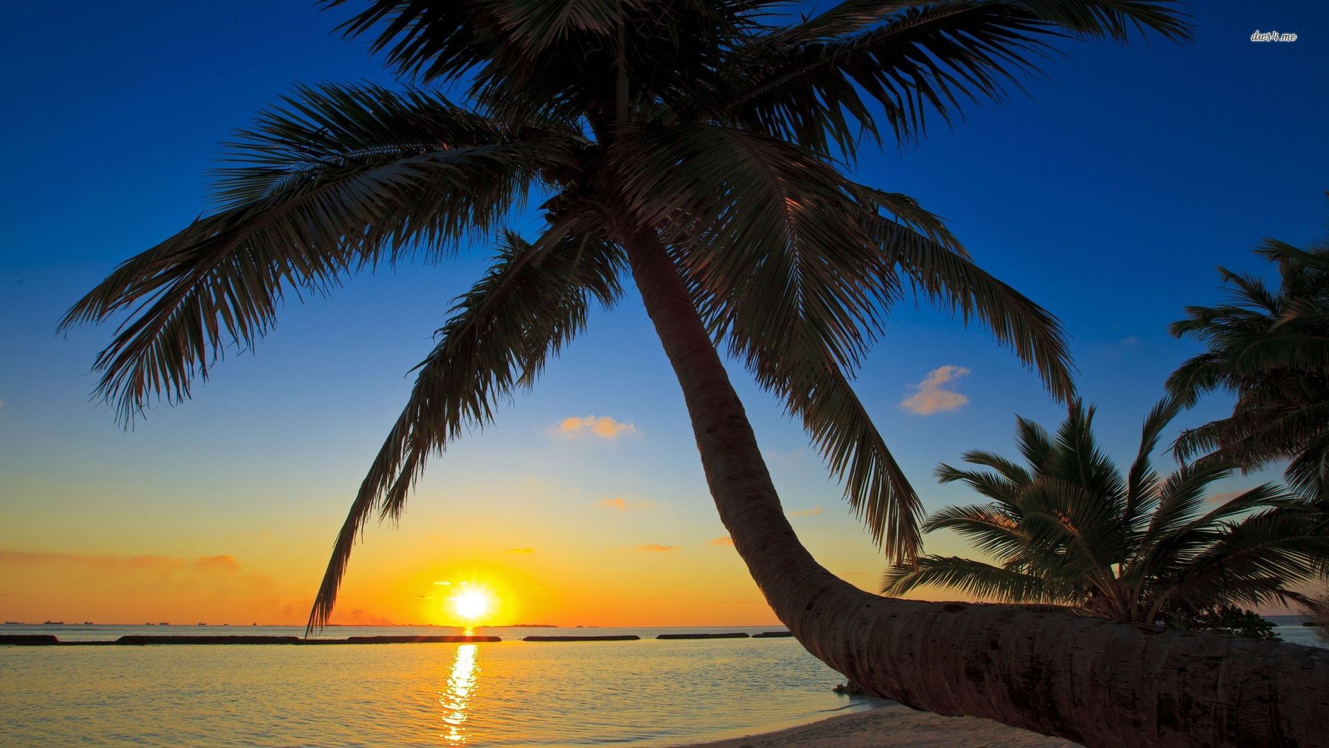 Sun Abstract Beach HD Wallpaper