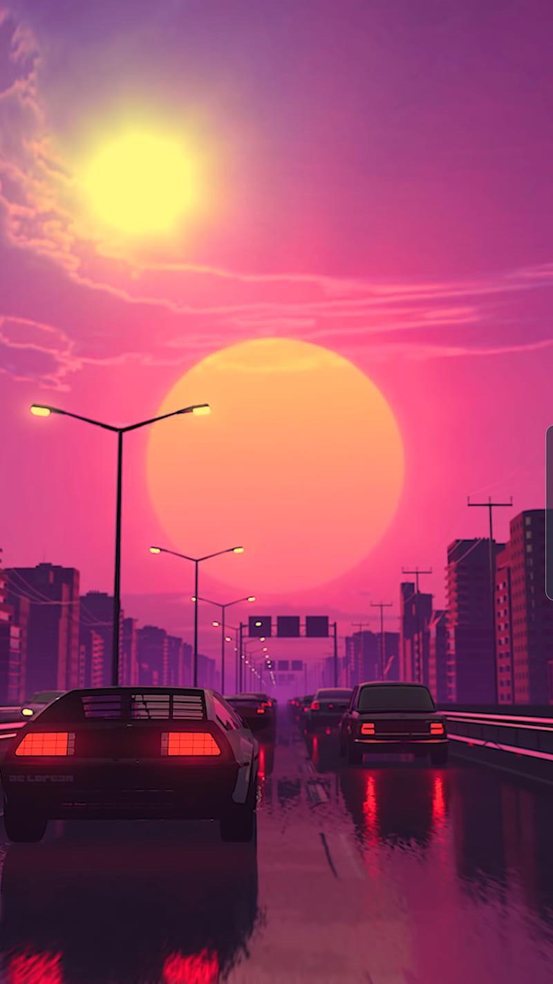 Retro depth wallpaper use duotone