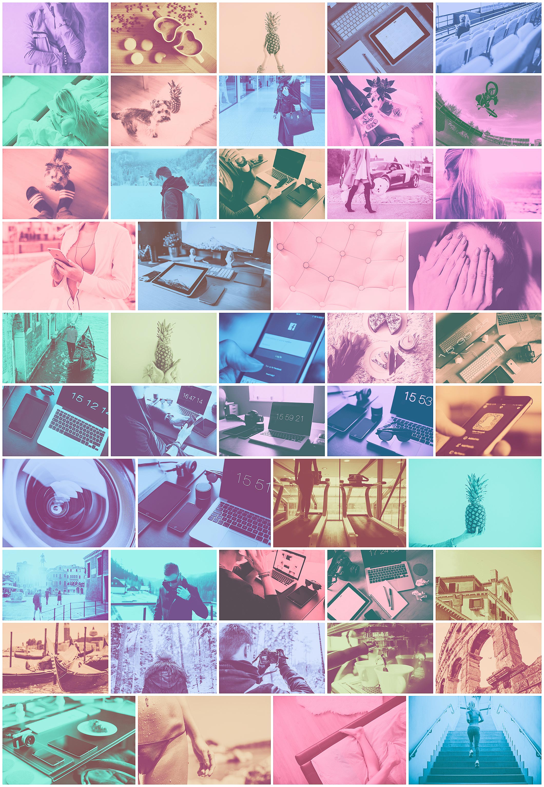 Duotone Image Stock Image