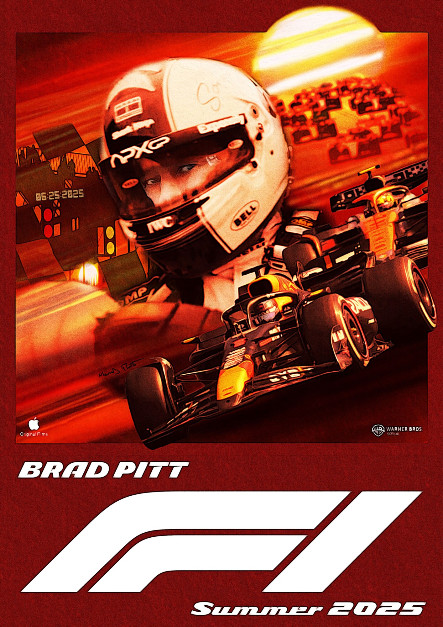 F1 Movie Poster. Poster By Frosdee