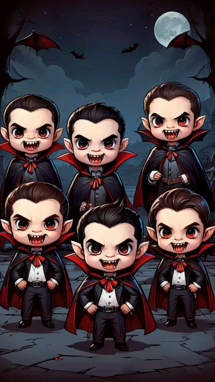 Vampires Wallpaper Digital Art Design