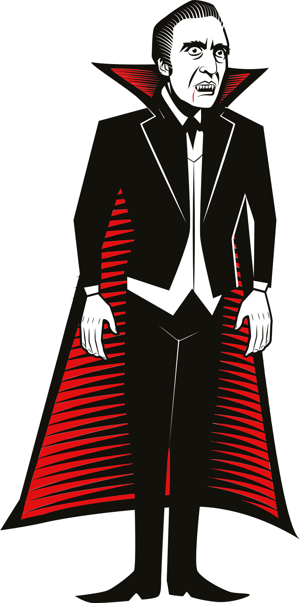Vampire man vector clipart