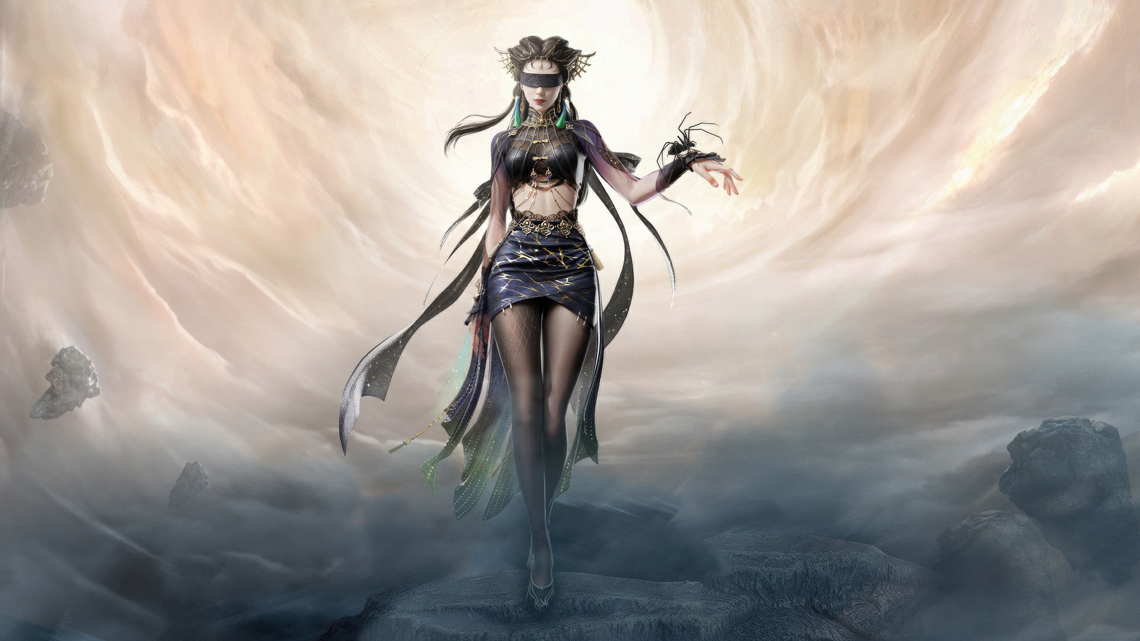 Girl character from the computer game