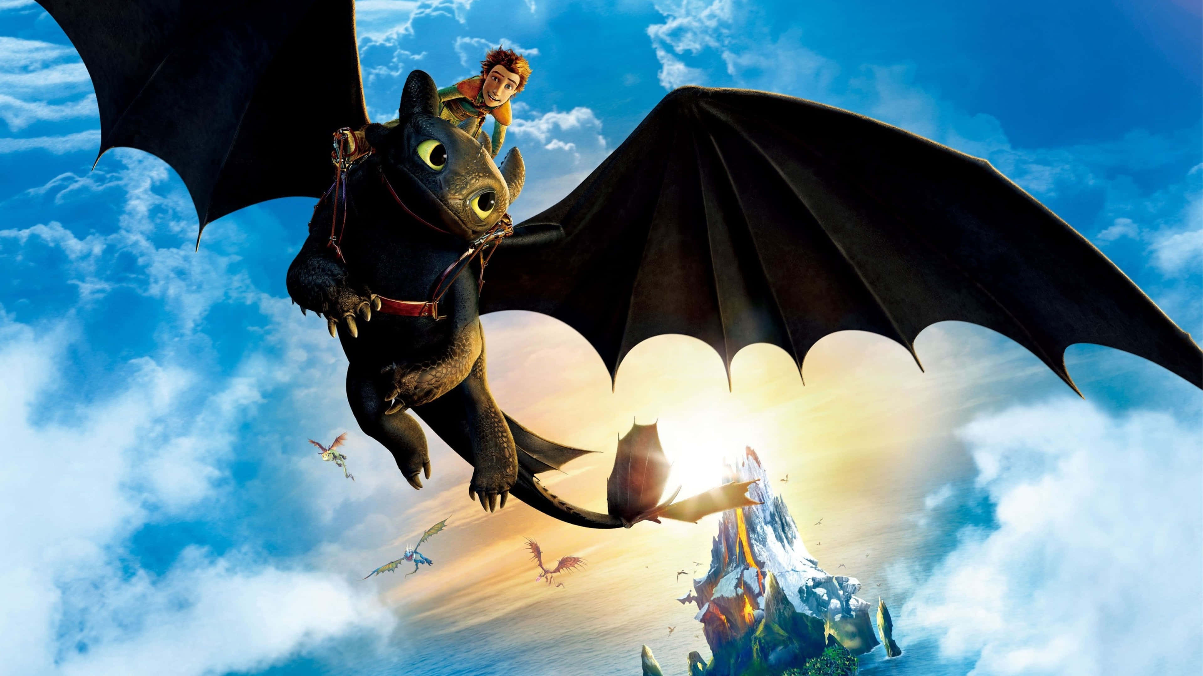 Train Your Dragon 4k HD Wallpaper