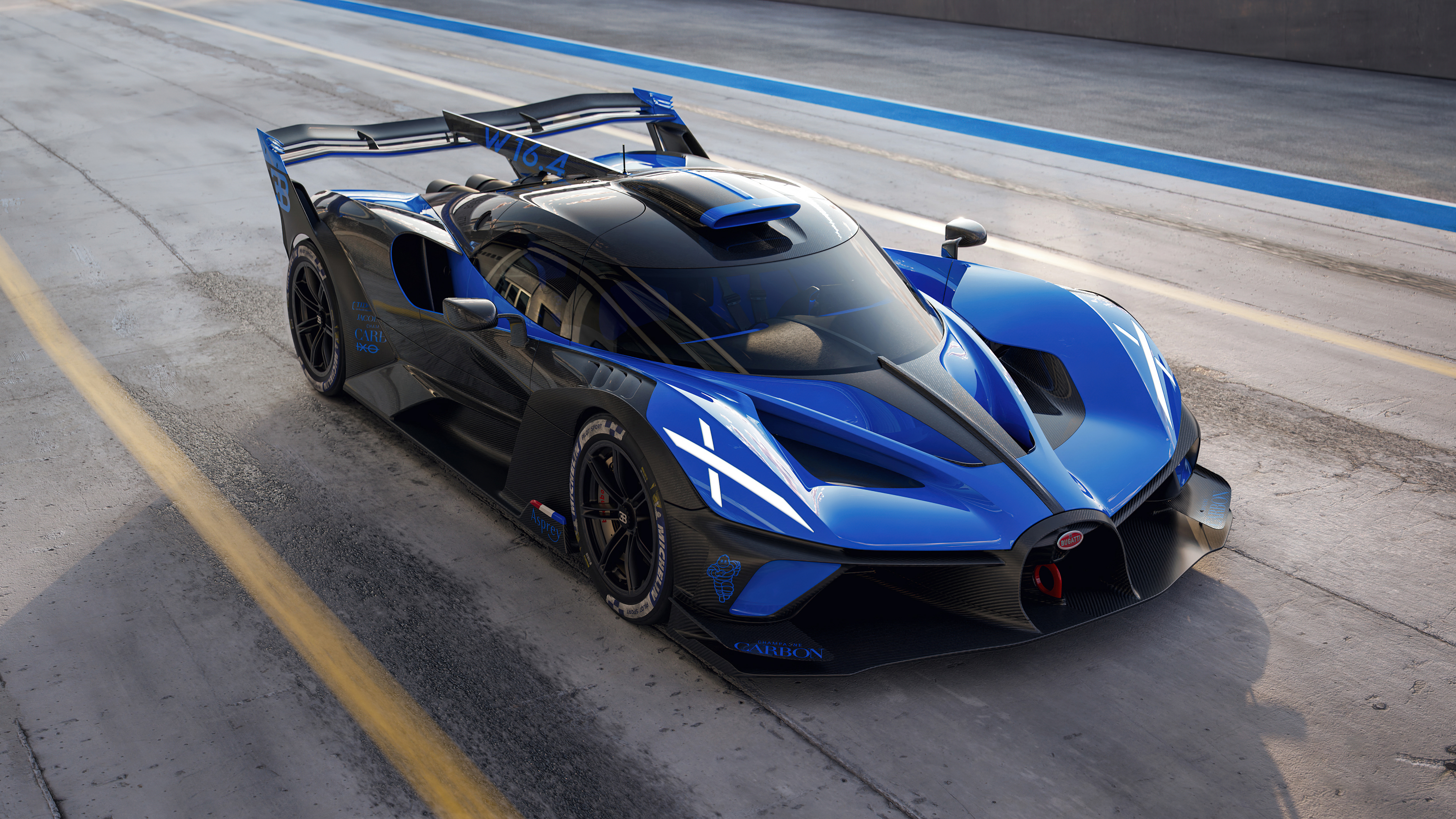 Bugatti Bolide Wallpaper 4K, Race track