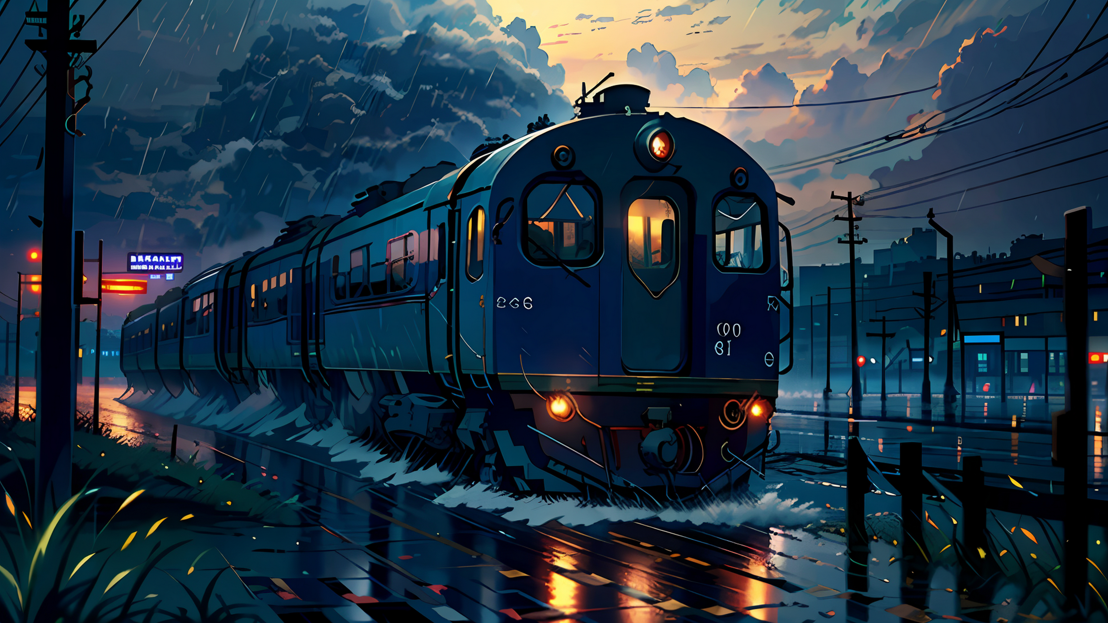 Anime Trains [3840x2160]