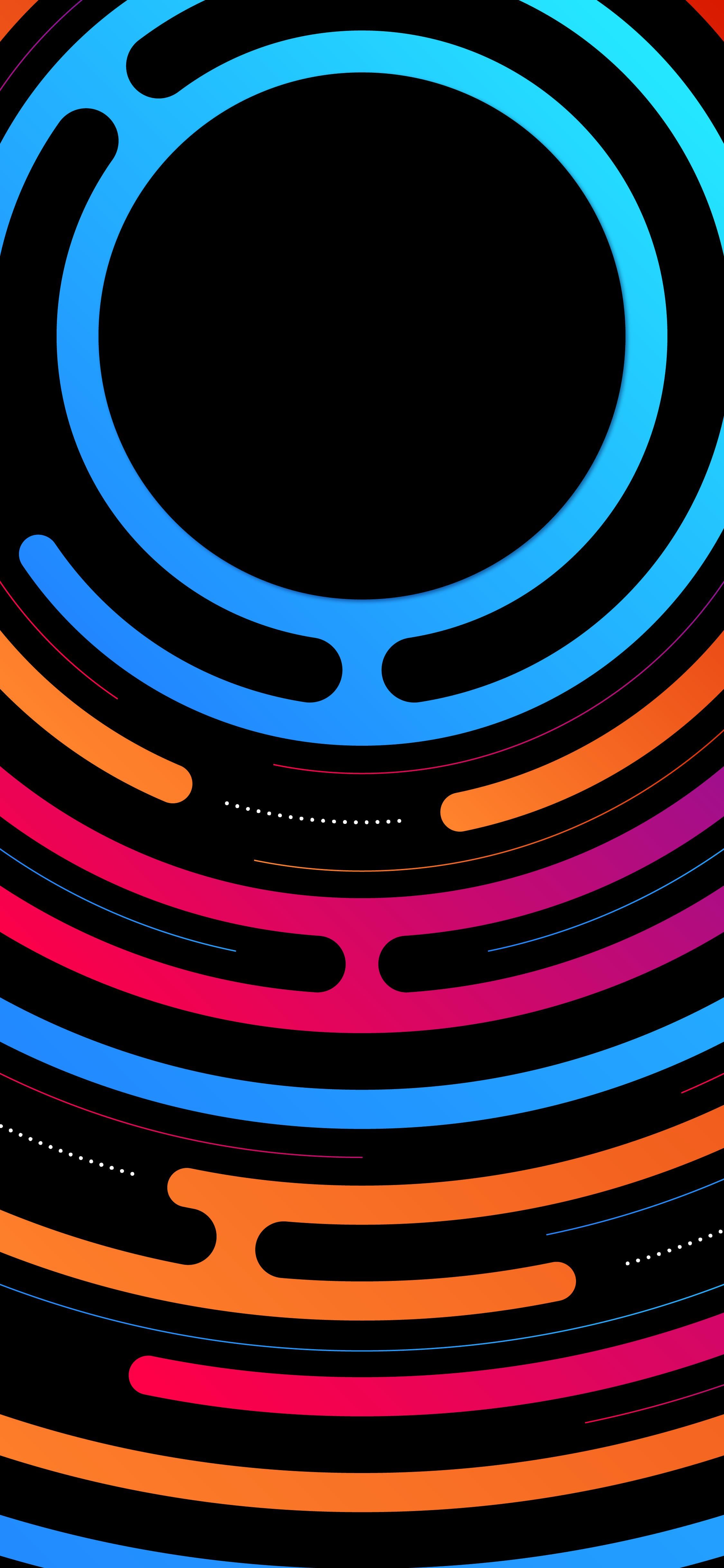 Black OLED modern design wallpaper 4k