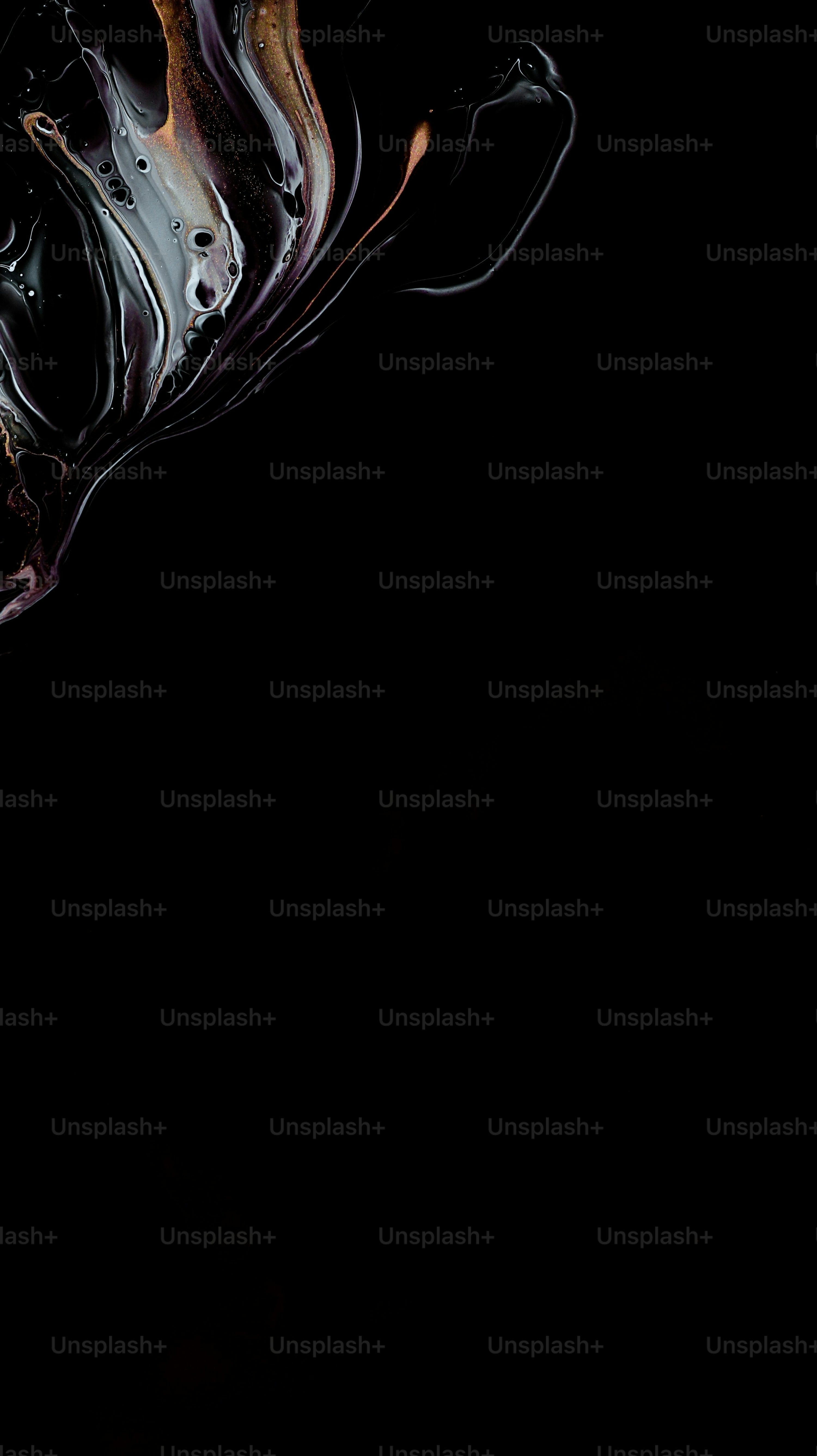 A black background with a swirl