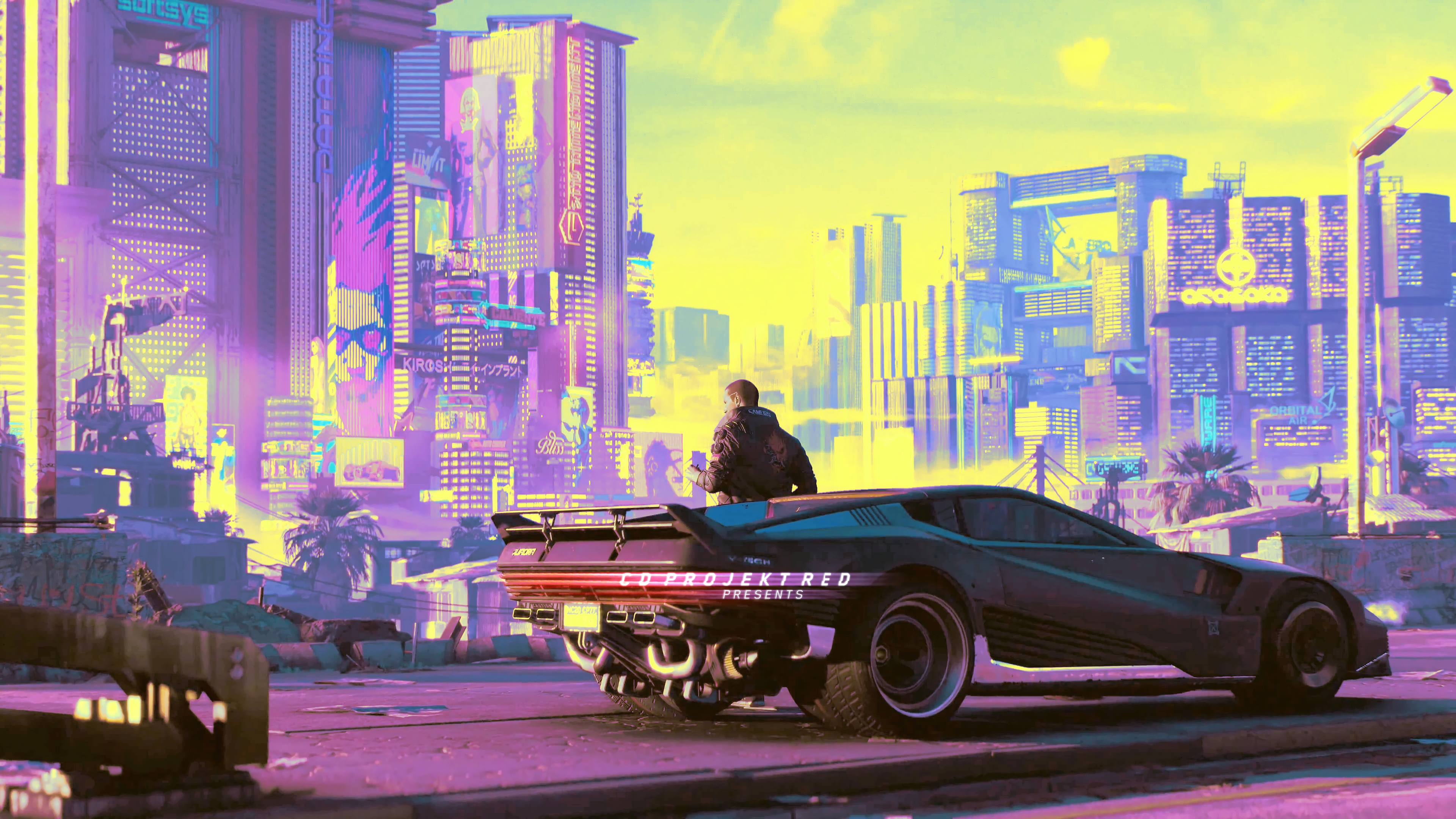 Cyberpunk 2077 V Car Quadra V Tech 4K