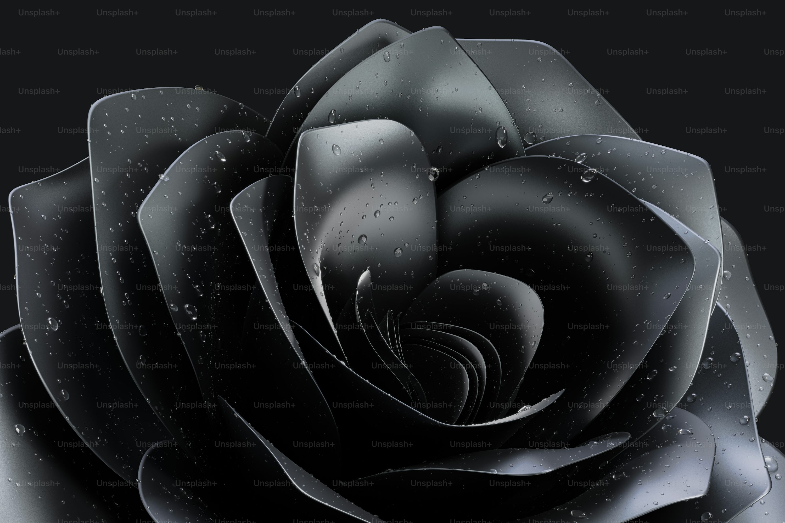 Rose In Black Background Picture