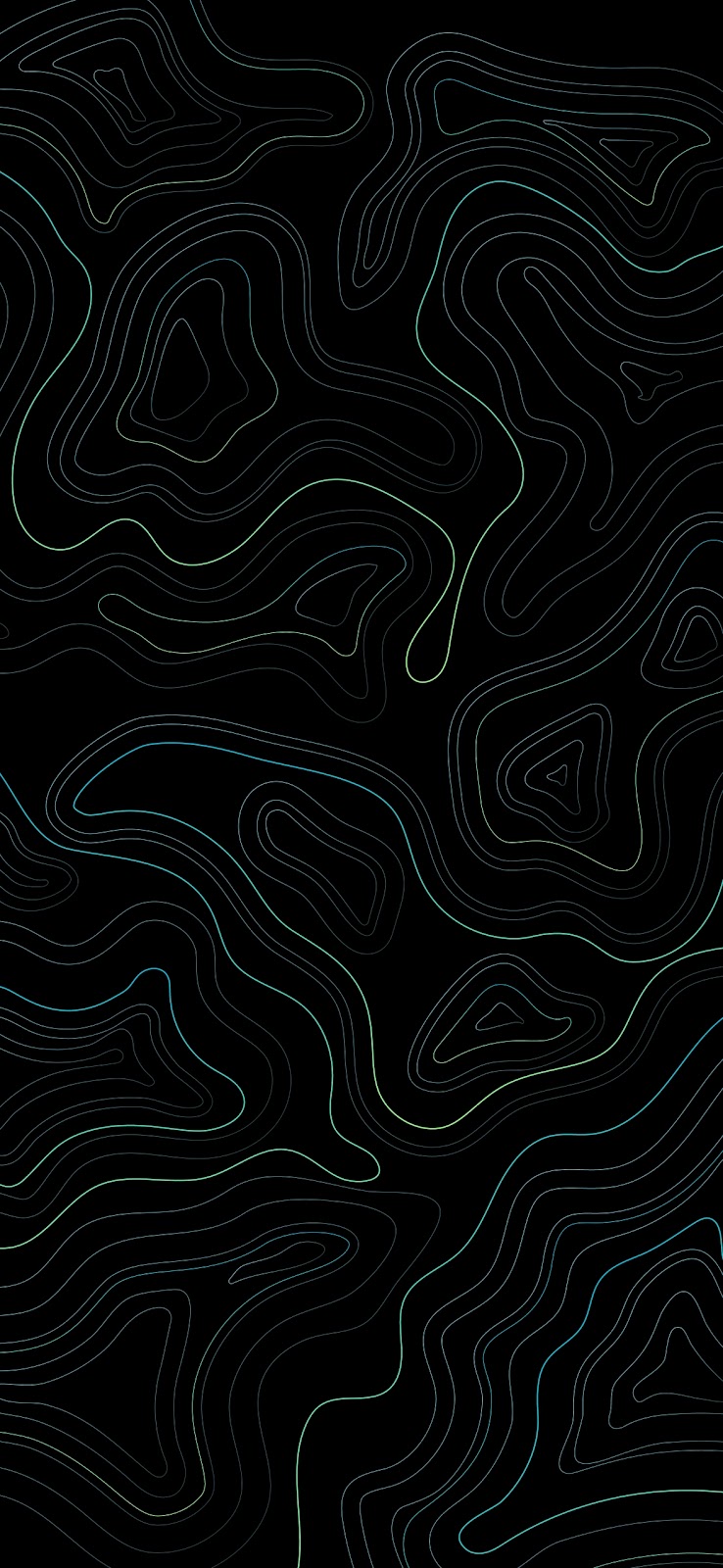 Minimalist Topographic Lines OLED Wallpaper