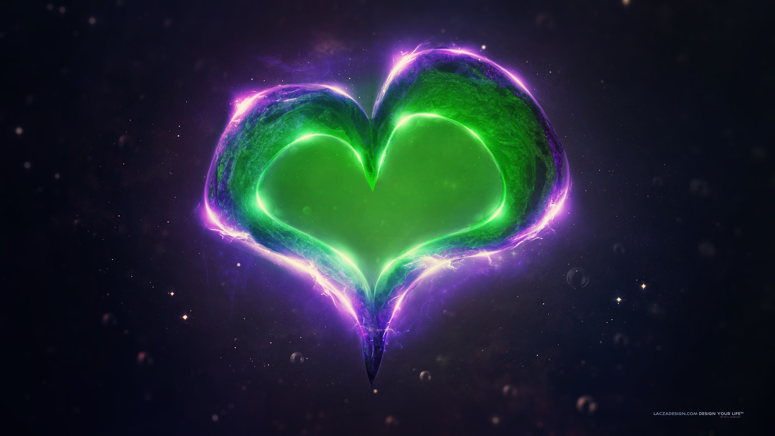 Green and deals purple wallpaper