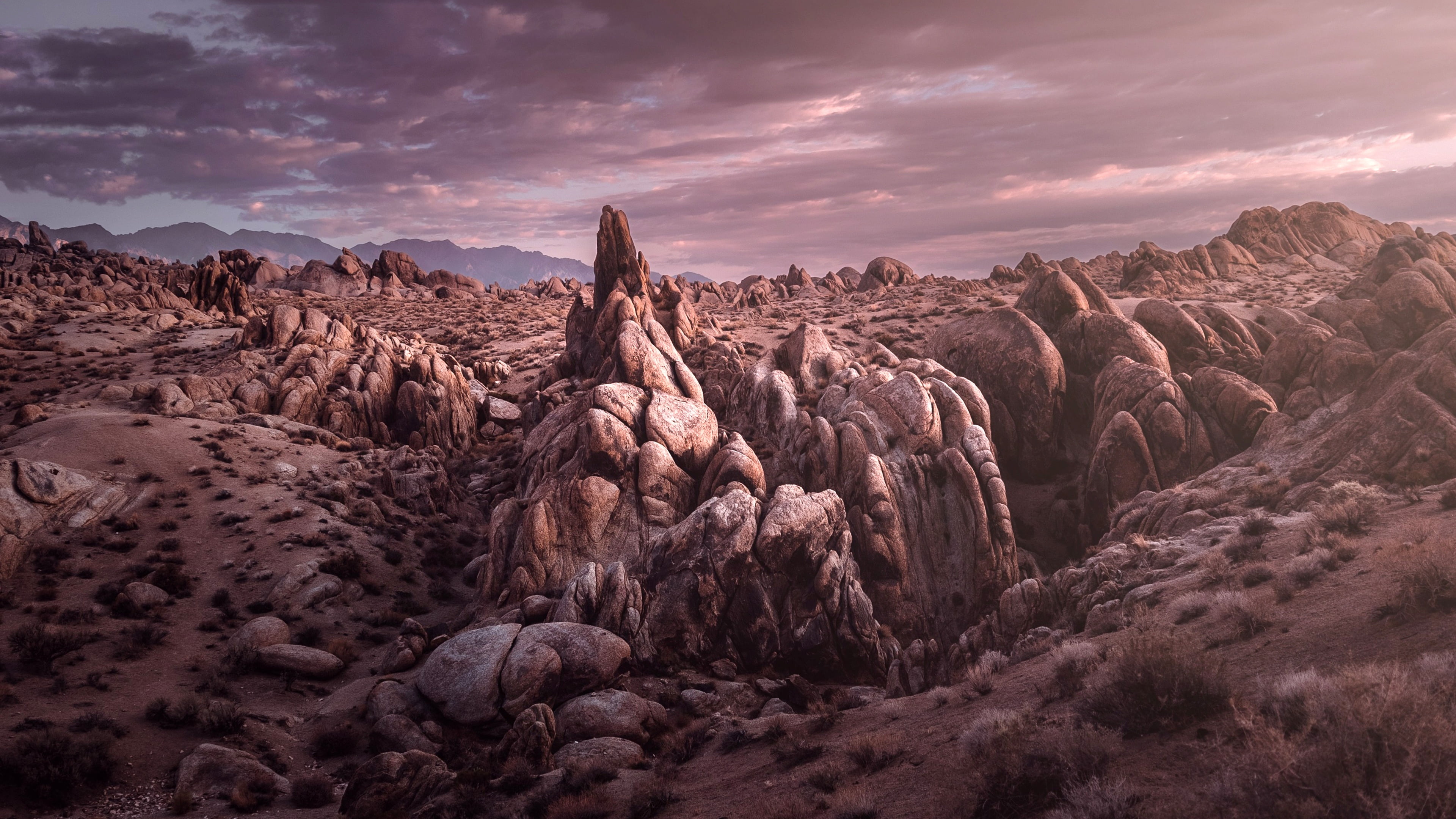 Alabama Hills Landscape Scenery 4K